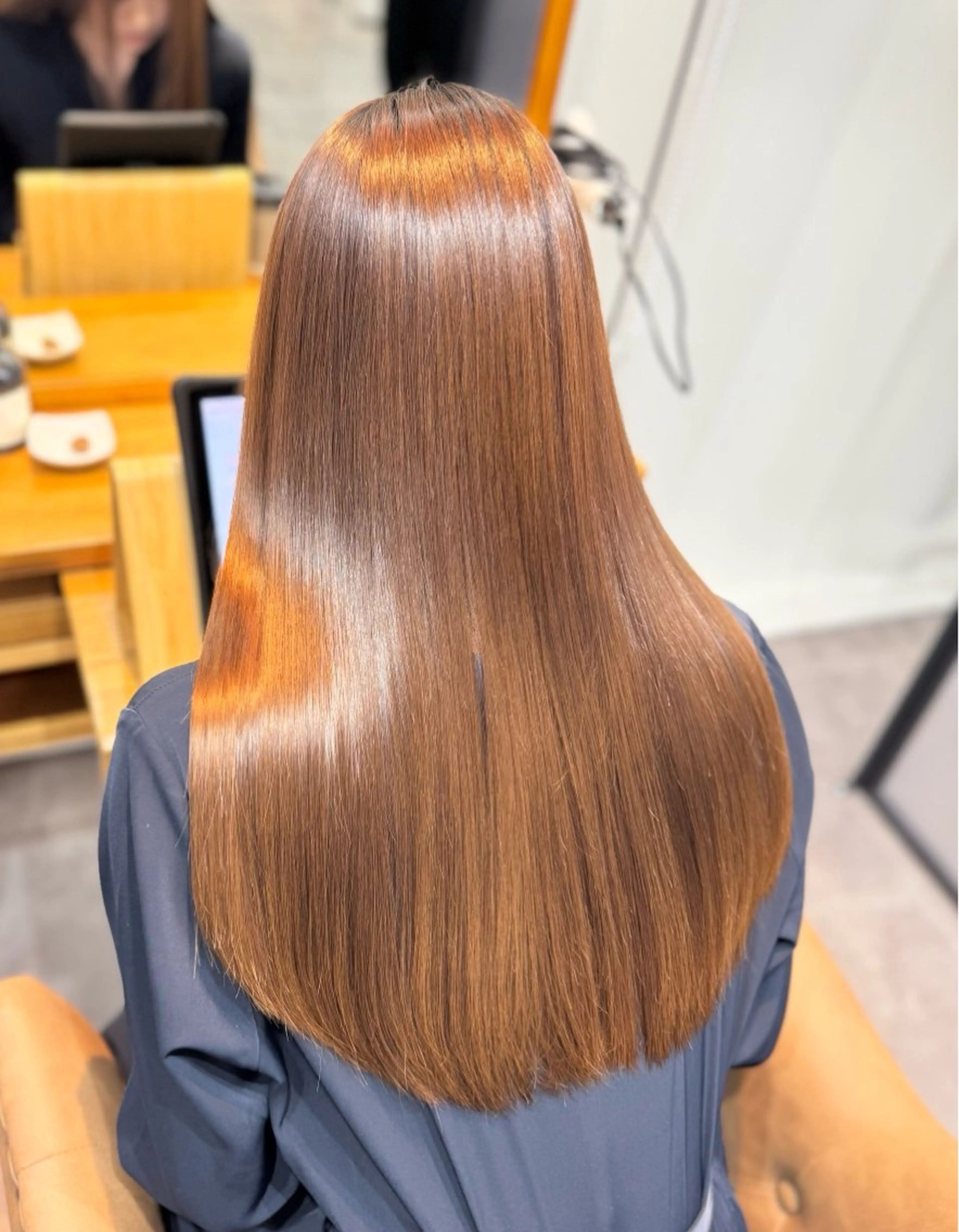 超高濃度水素ケアストレート+カラー+トリートメントの写真