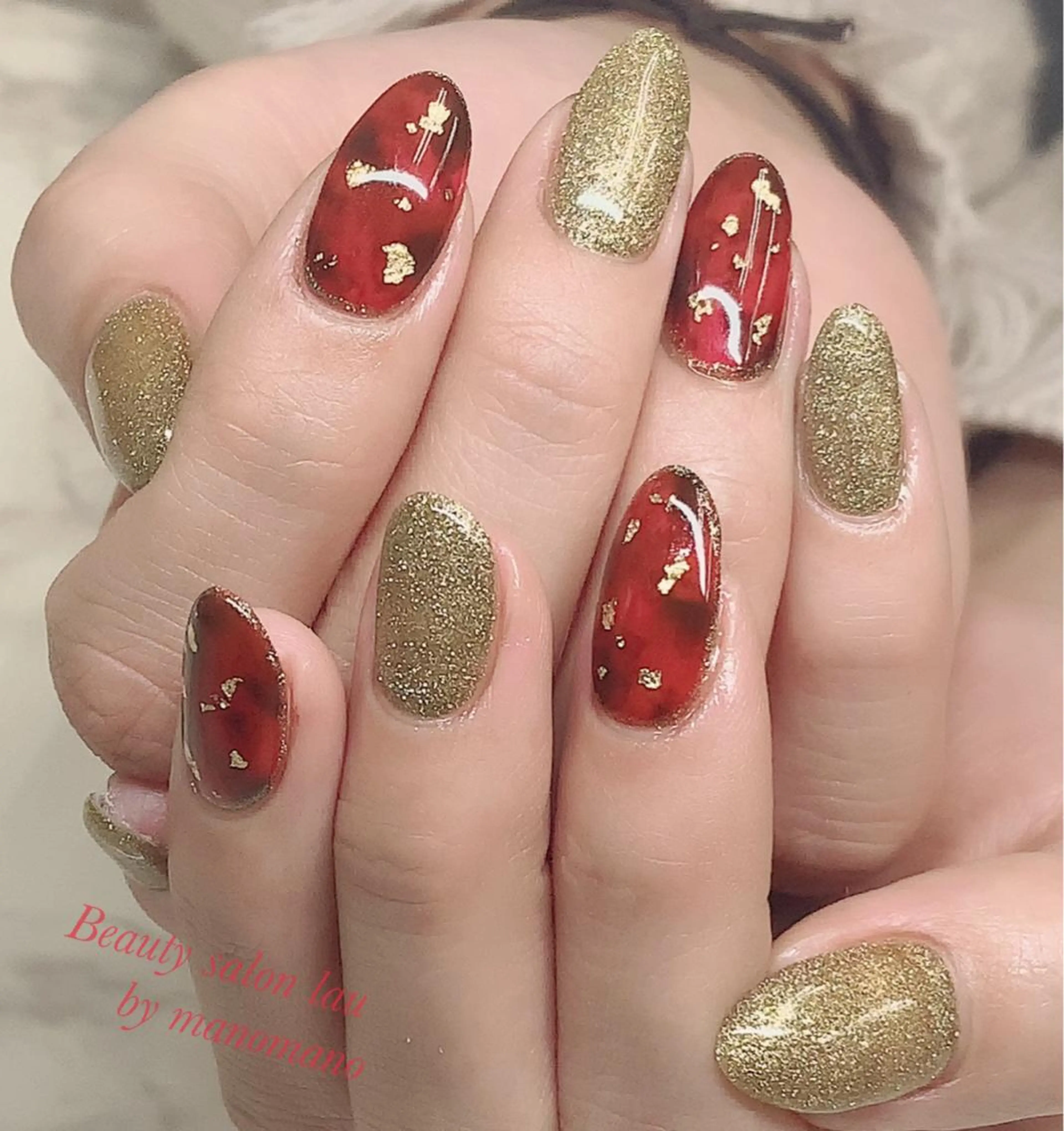 ネイル ラウバイマノマノ なかざとのネイルデザイン