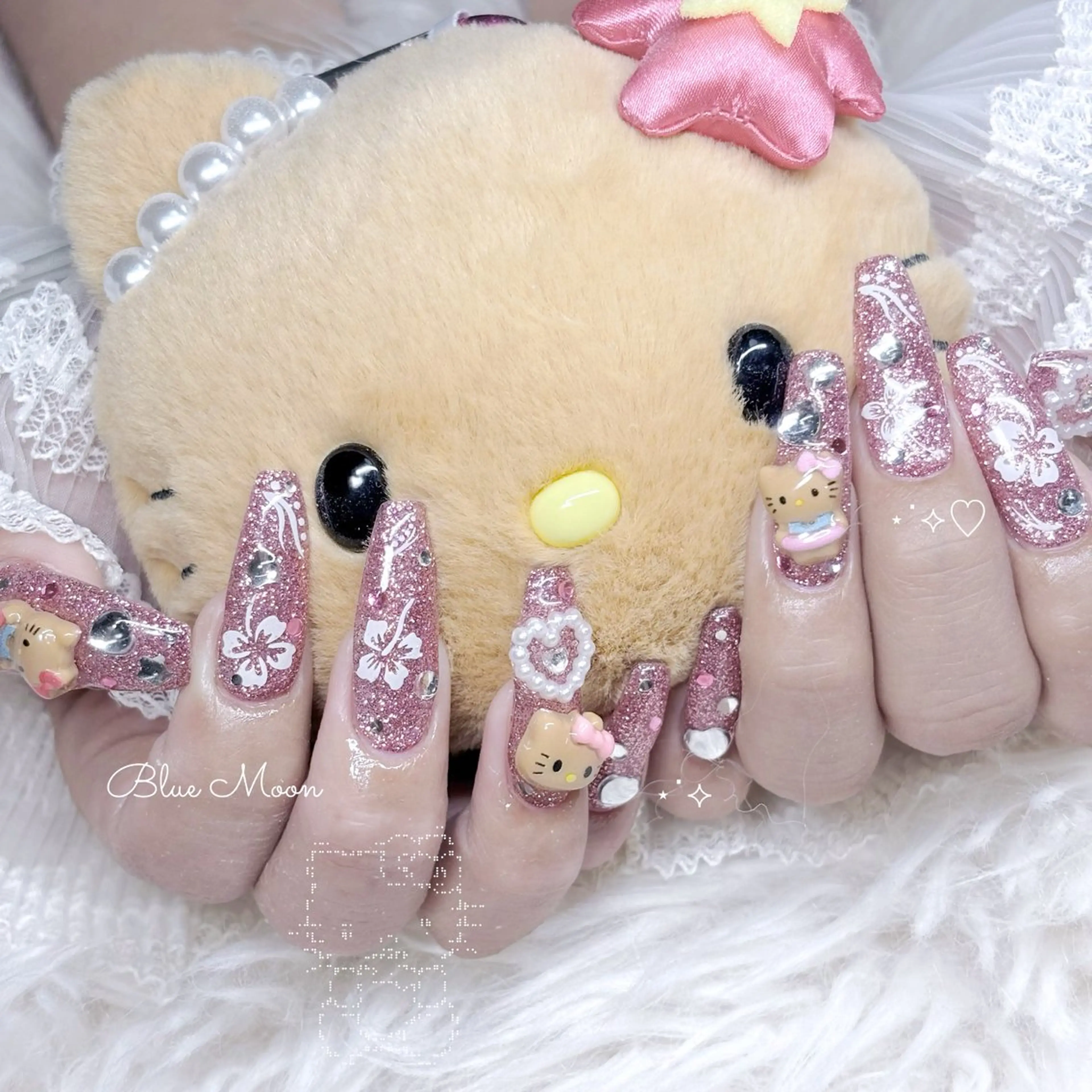 ネイル ハート ハンドネイル フットネイル ハンドケア nail salon Blue Moonのネイルデザイン