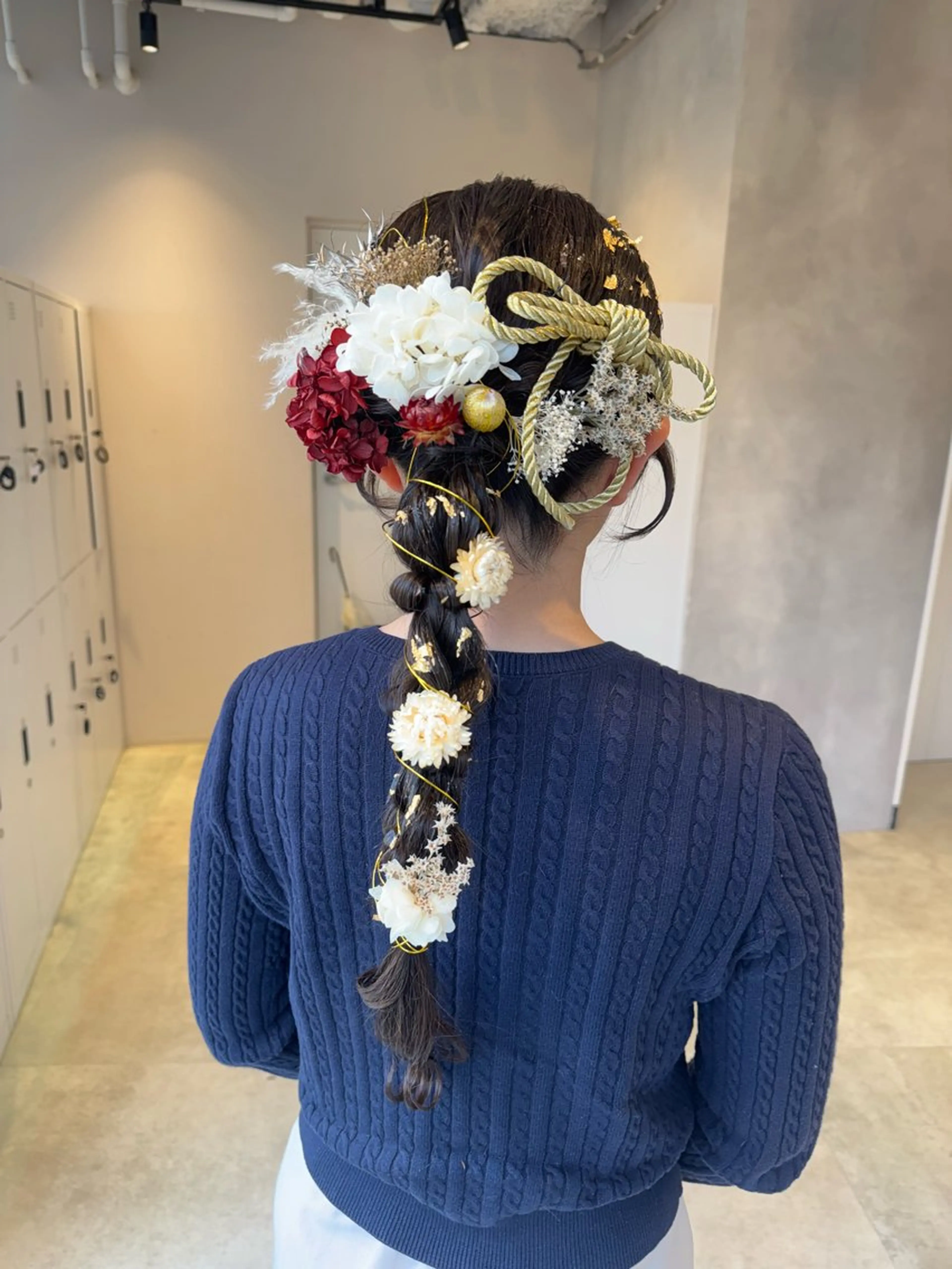 ロング 卒業式のヘアスタイル ヘアセット 透明感カラー✨艶髪 制作🌱山根あゆみのヘアスタイル