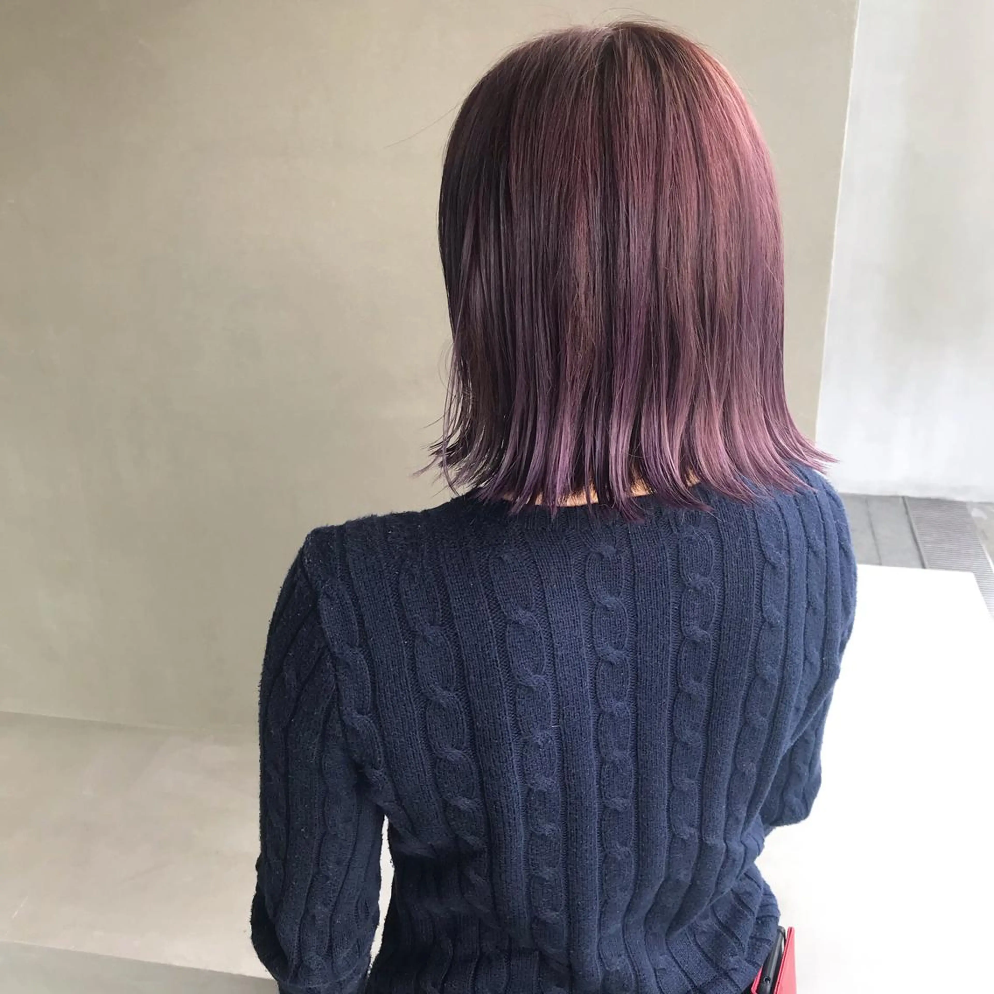 ミディアム カラー バイオレットカラー ヘアセット enne /YUI🥣のヘアスタイル