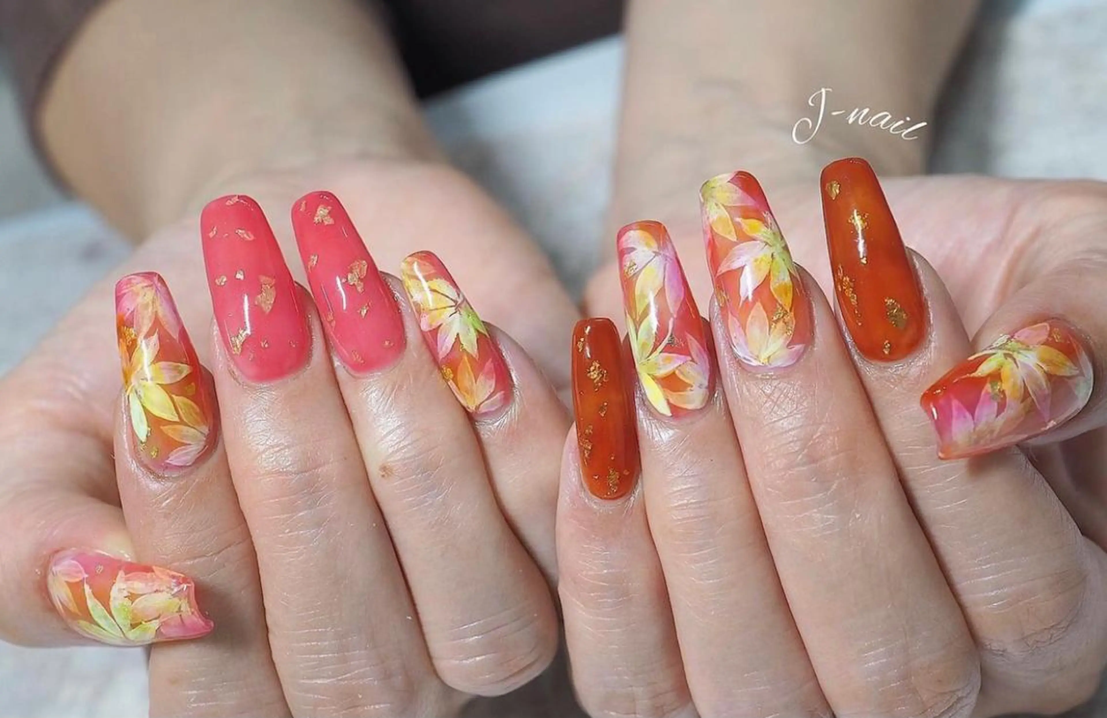 ネイル ロングネイル J-nail satoのネイルデザイン