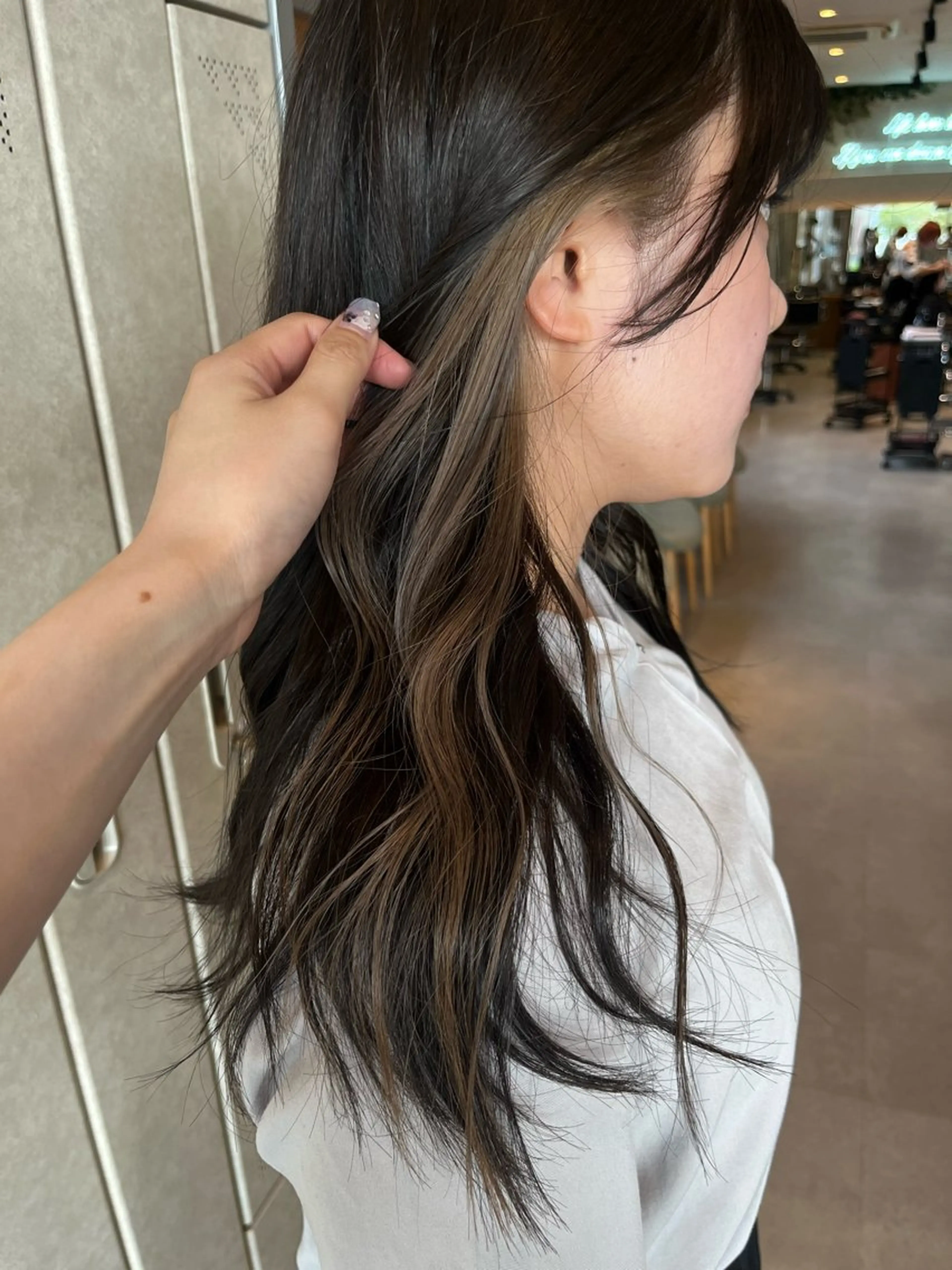 ロング カット ヘアカラー トリートメント RIN 京都美容室 ✴︎透明感カラー✴︎のヘアスタイル