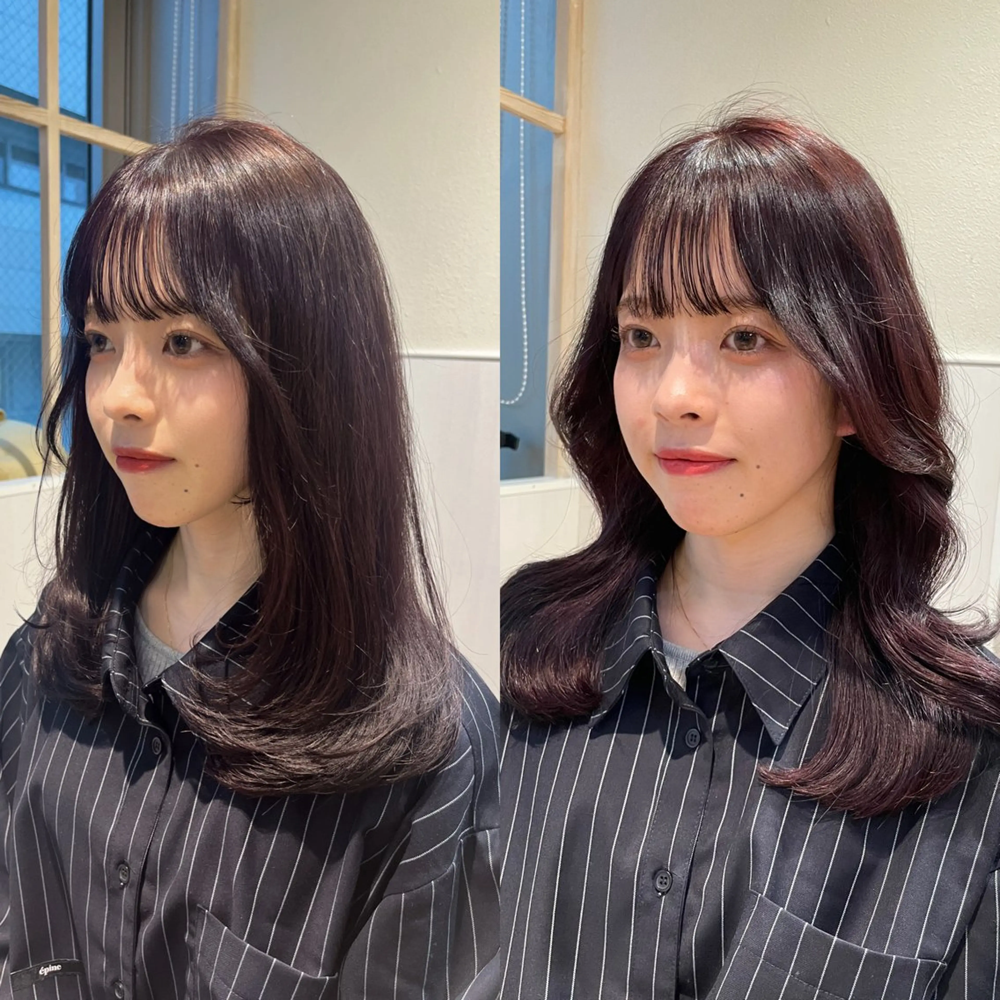 セミロング カット ヘアカラー トリートメント アフロートディル表参道店所属・艶髪カラー/レイヤー カット/表参道　寺崎のヘアスタイル