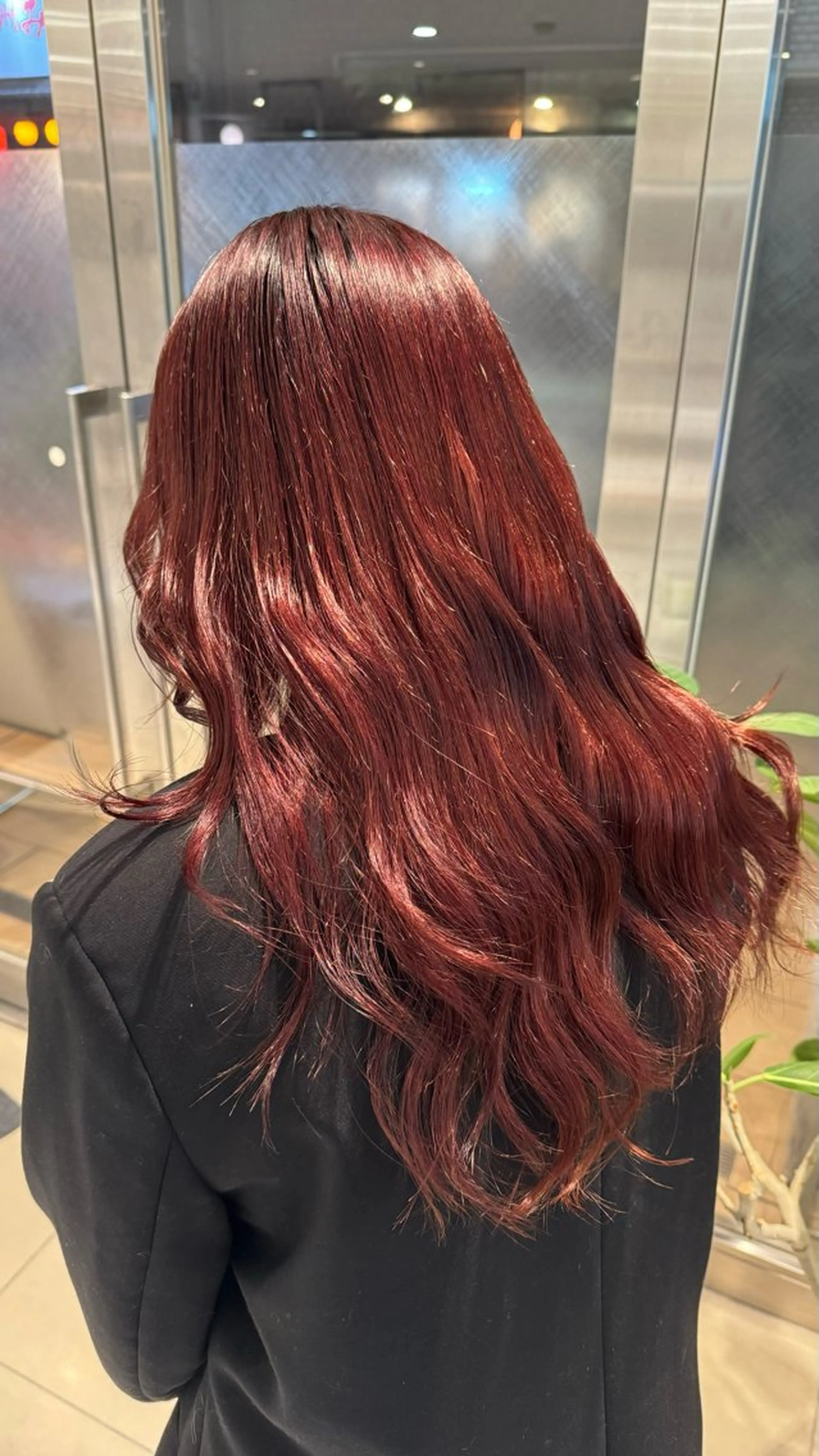 ロング カラー ヘアカラー 高円寺/艶カラー/ レイヤーカットのヘアスタイル