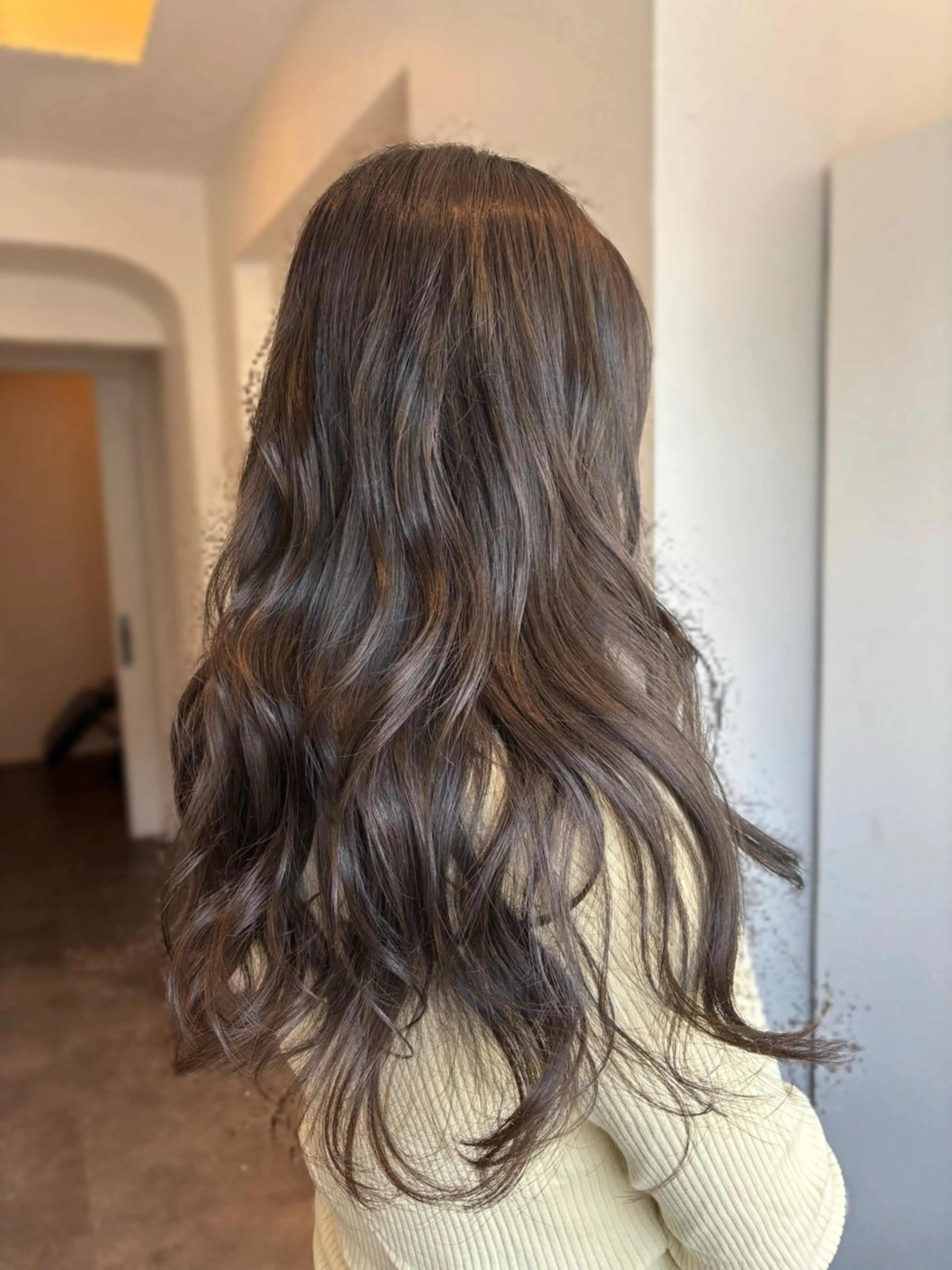 セミロング カット ヘアカラー トリートメント 透明感カラー🎀 tasty／makoのヘアスタイル