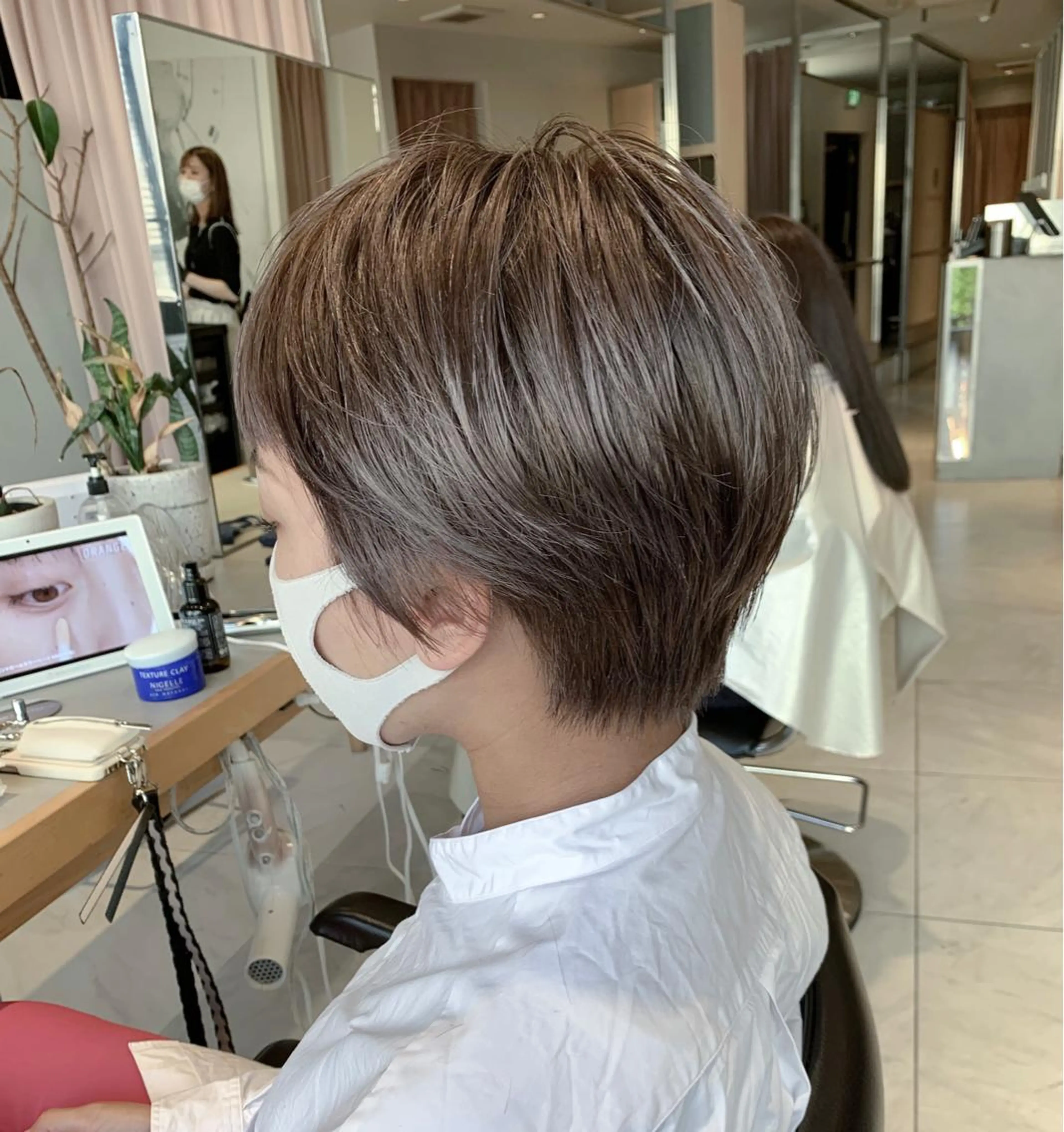 ショート カット ヘアカラー トリートメント ヘッドスパ 柔らか透け感カラー 🌿ムロヤリョウスケのヘアスタイル