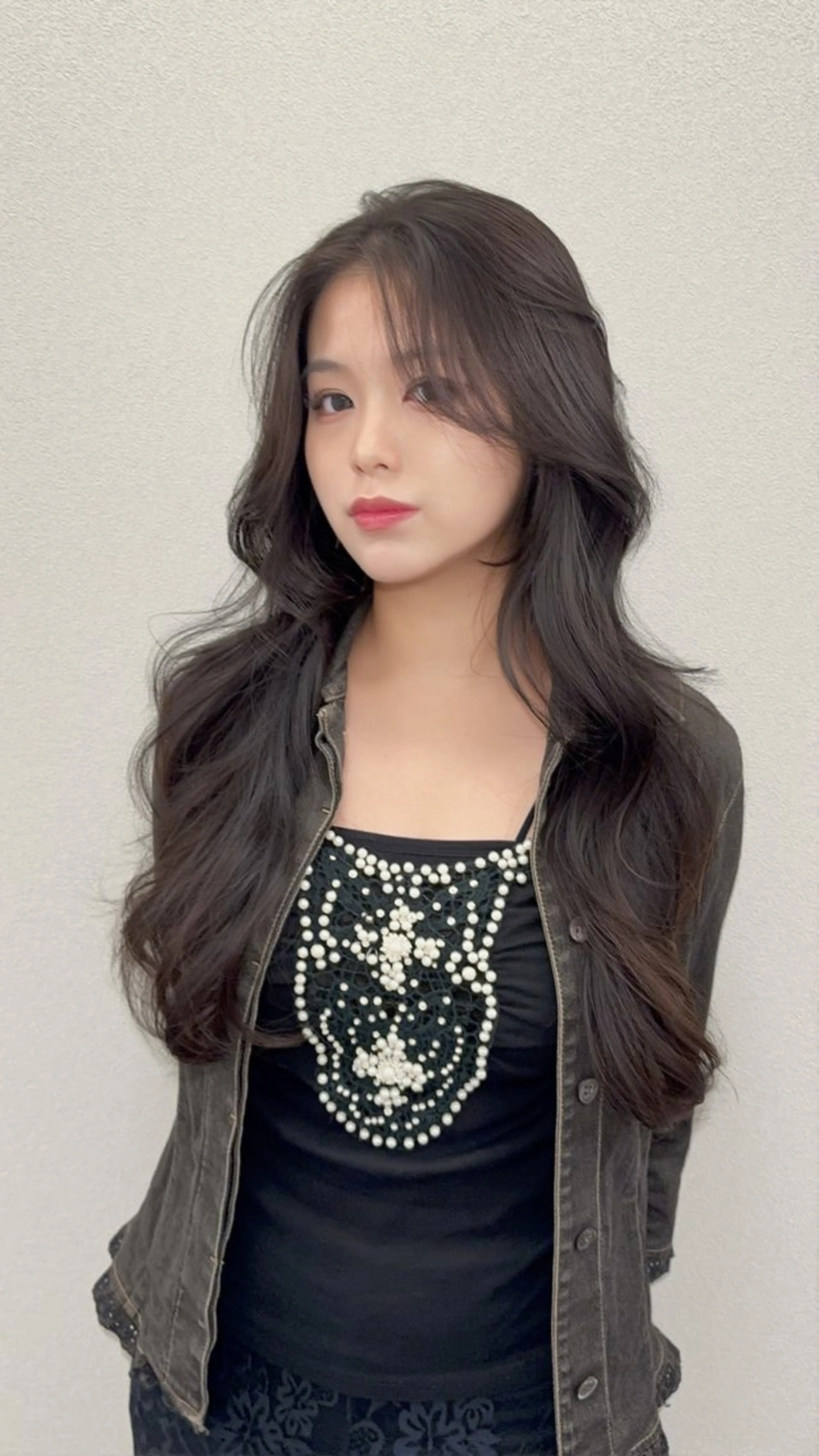 ロング ロングレイヤー レイヤーカット ロング カット ヘアカラー トリートメント AMATELAS zero所属・髪質改善×透明感 ×艶髪/杉田のヘアスタイル