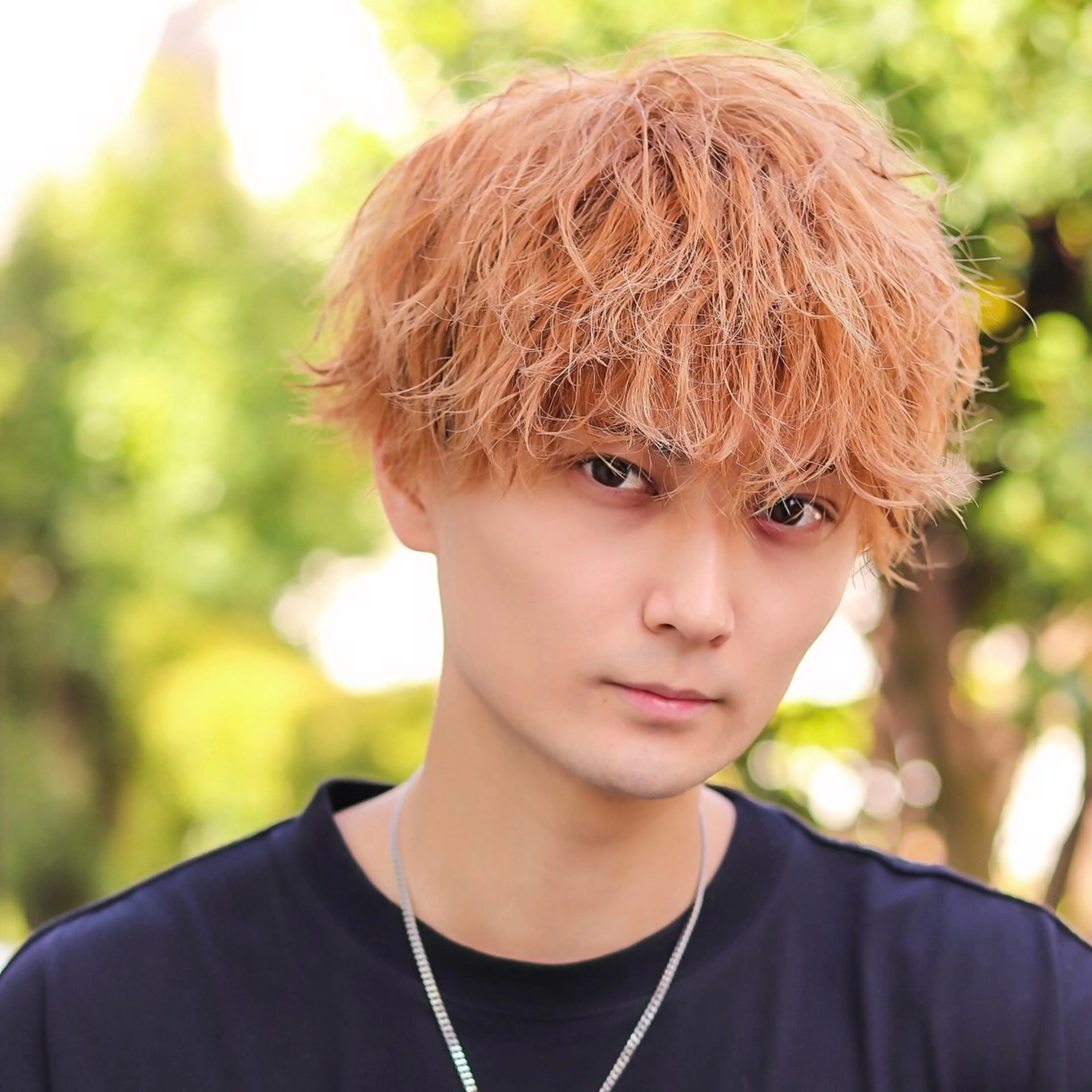 ミディアム カラー パーマ メンズ カット ヘアカラー トリートメント シースルーマッシュ/ メンズ/KYOHEIのヘアスタイル