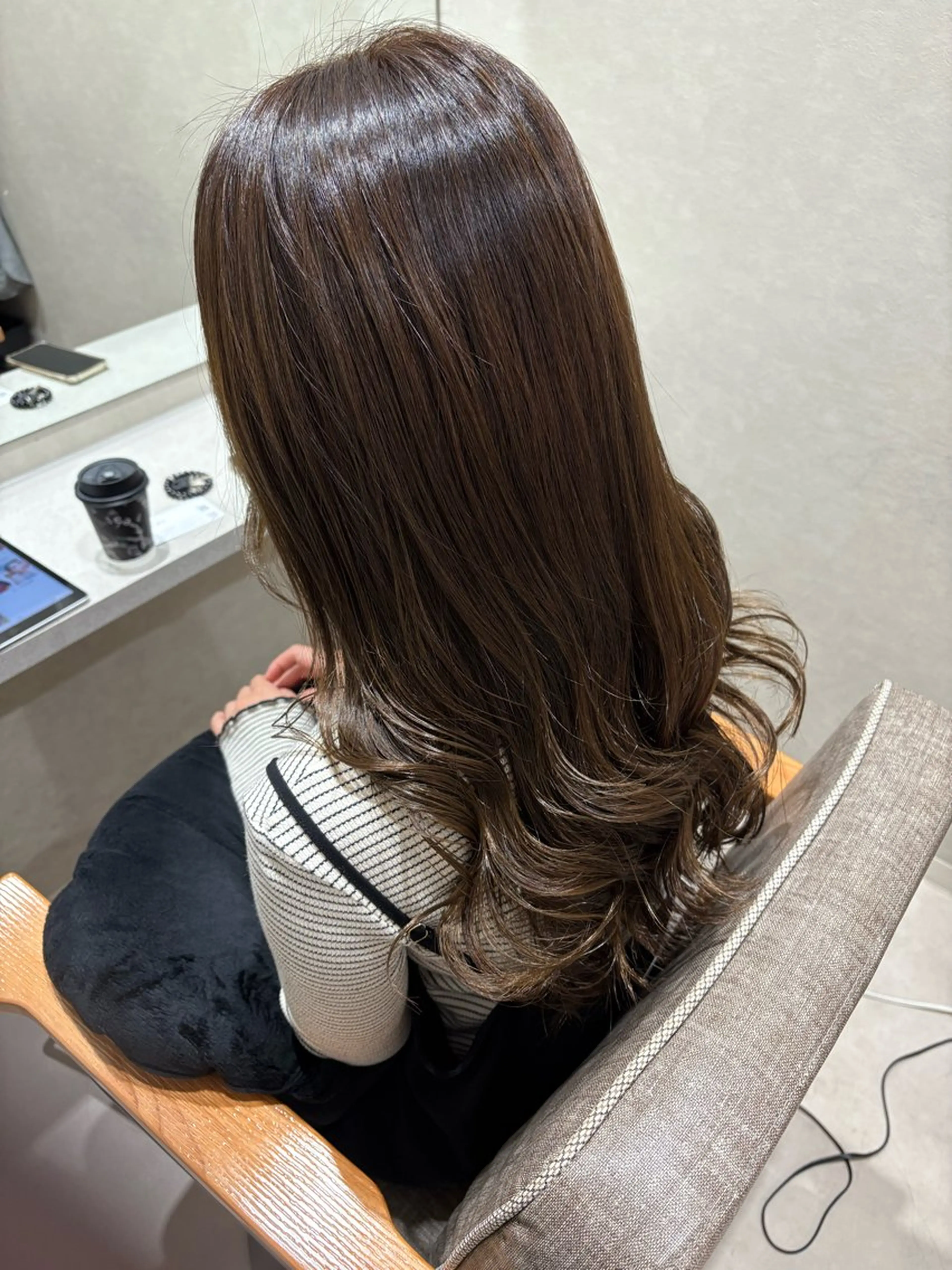 ロング カラー カット ヘアカラー 💜N°大分 三浦　髪質改善💜のヘアスタイル