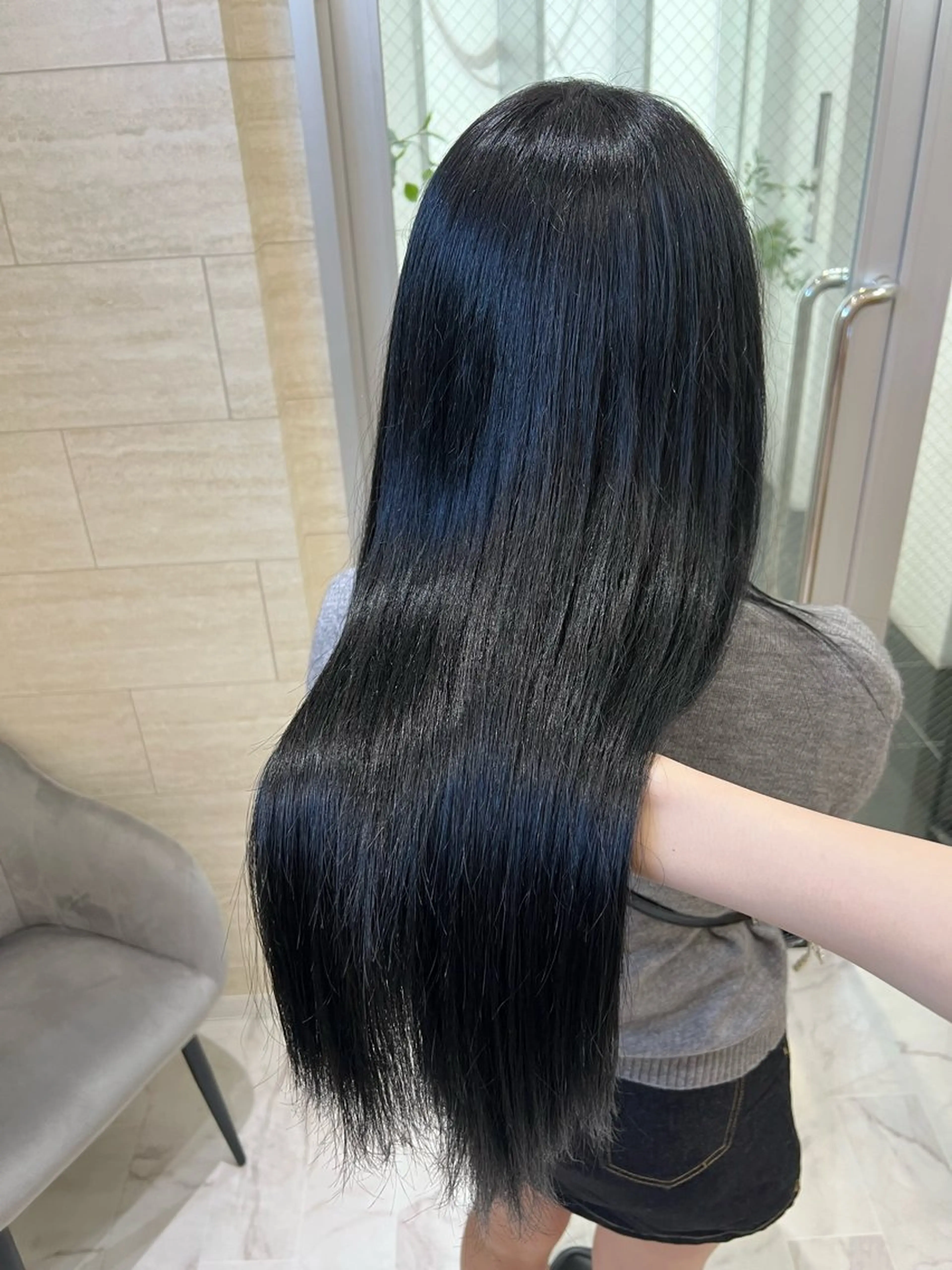 ロング カット ヘアカラー トリートメント 🎀zina/韓国 🎀amiのヘアスタイル