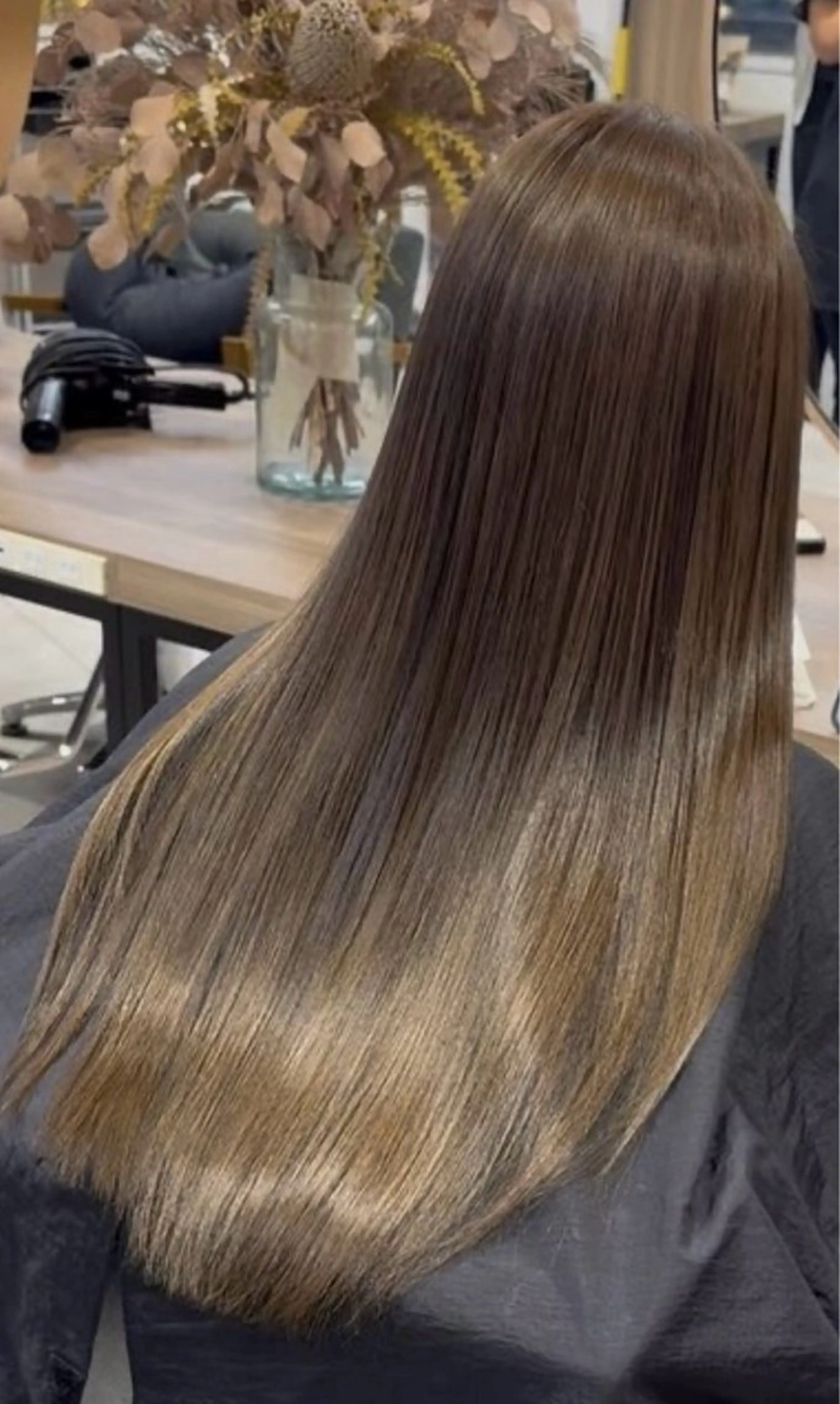 カラー ヘアカラー トリートメント Liberte所属・🍒暖色🍒髪質 改善_yura🐰のヘアスタイル