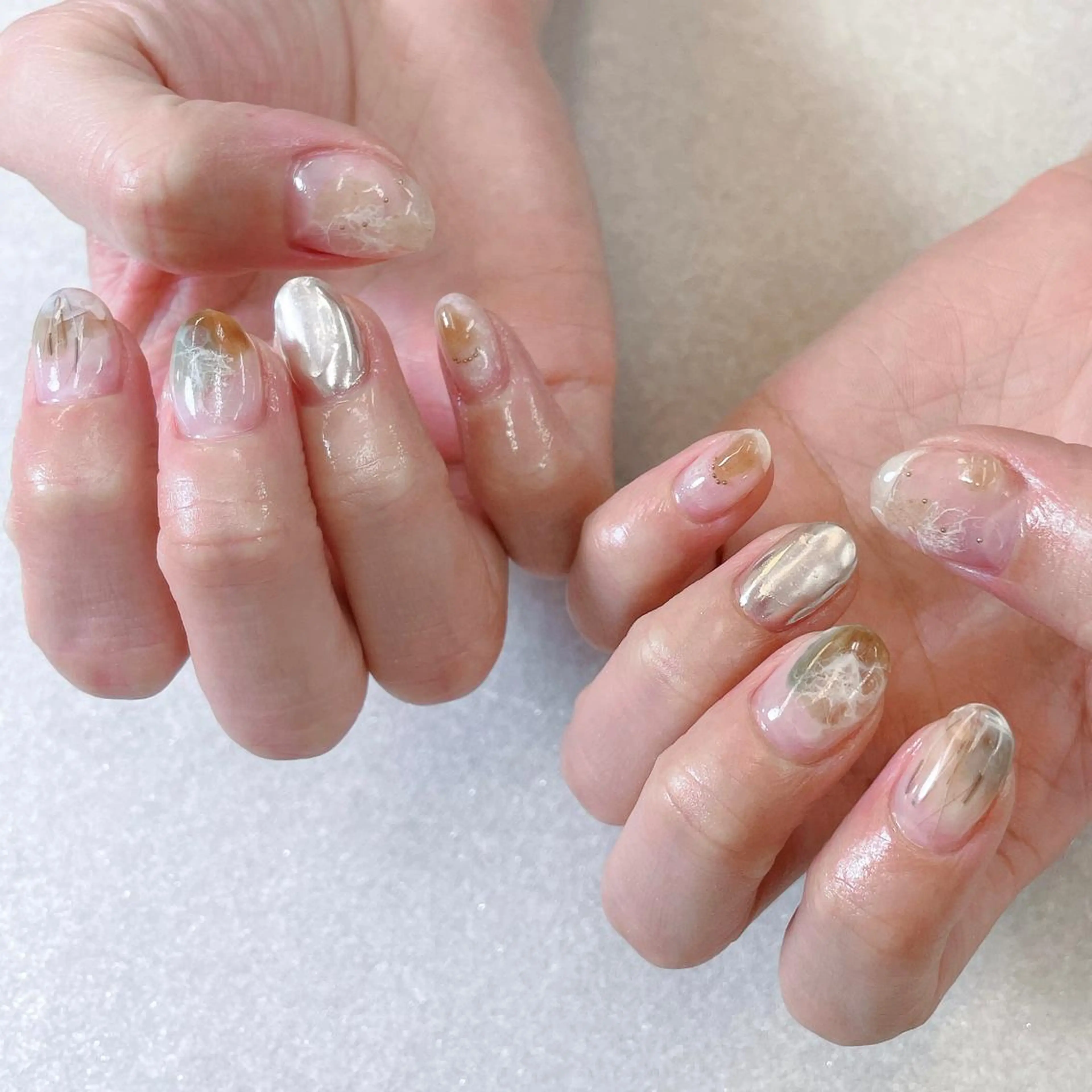 ネイル アートネイル ハンドネイル A85G ayakoのネイルデザイン