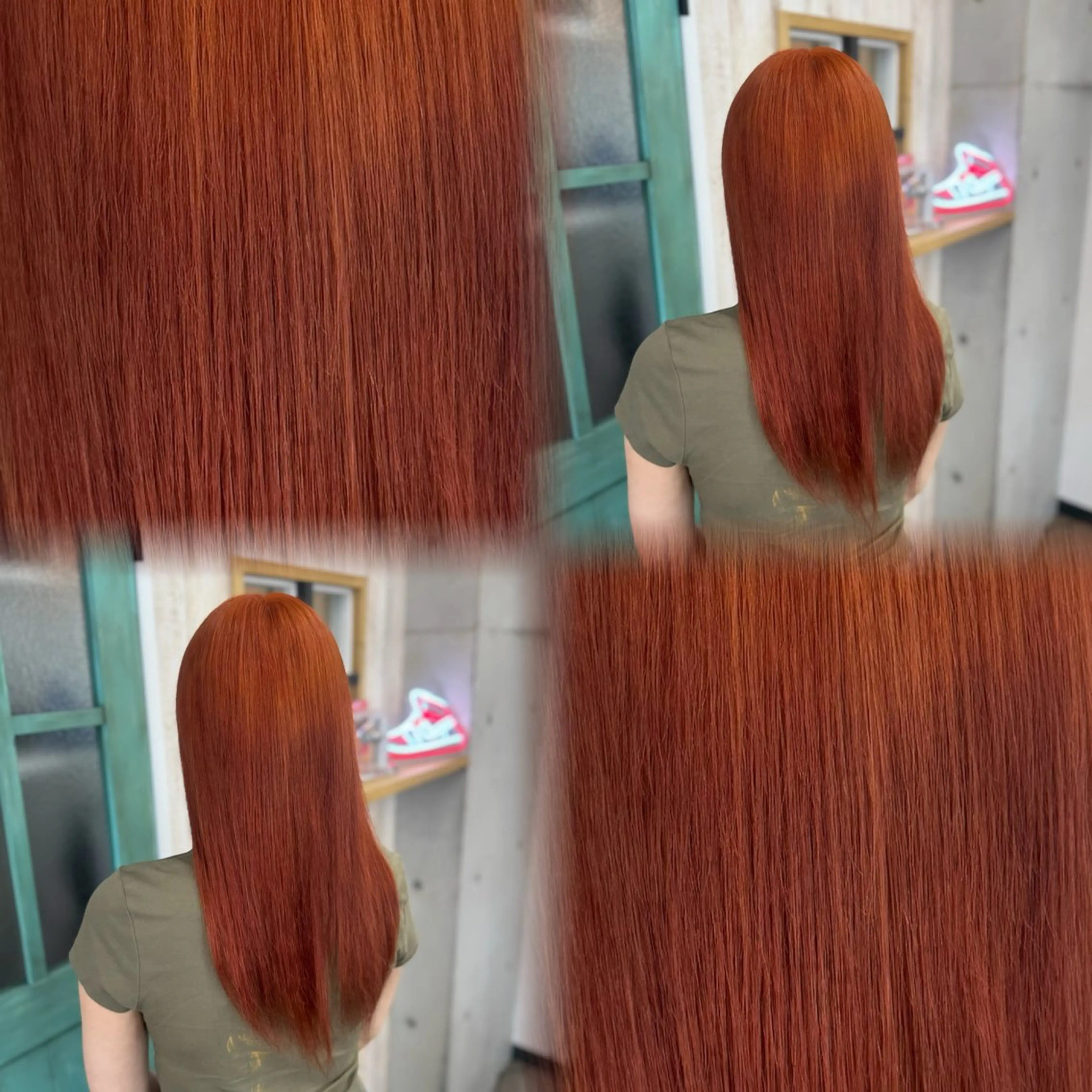 セミロング カラー ヘアカラー トリートメント 髙橋 李里亜のヘアスタイル
