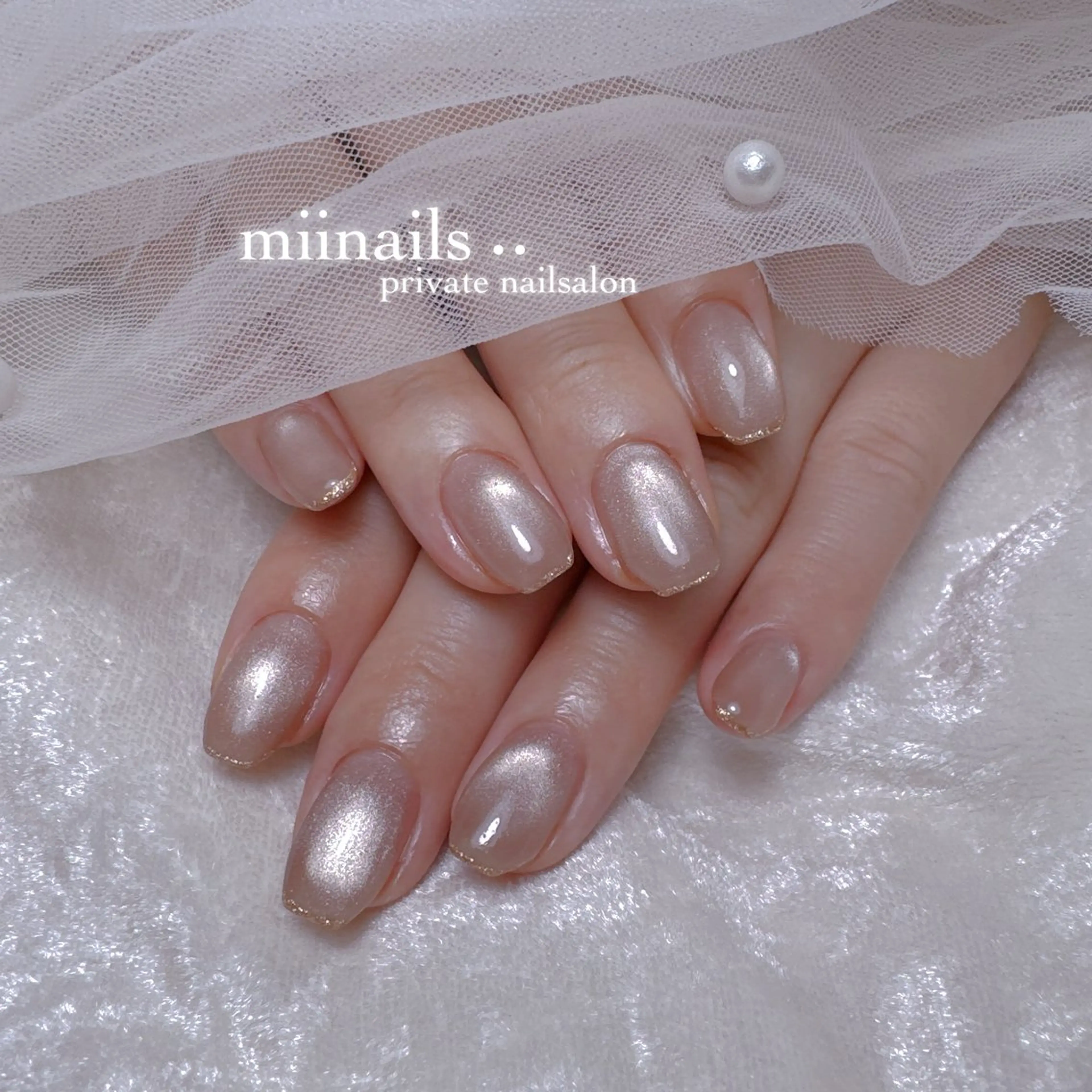 ネイル 韓国ネイル マグネットネイル ワンホンネイル ハンドネイル nailsalon miinailsのネイルデザイン