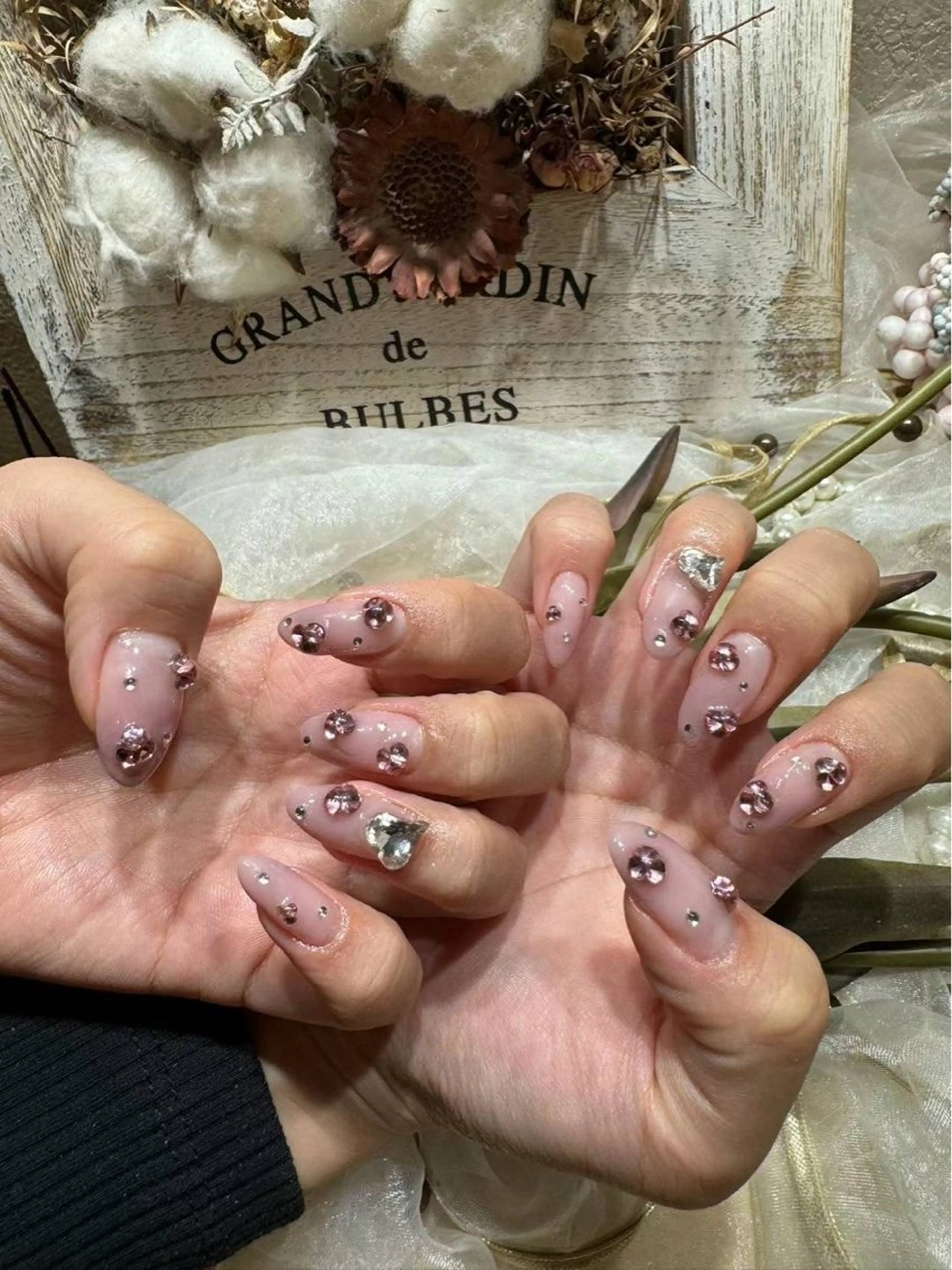 ネイル アートネイル フラワーネイル フットネイル ジェルネイル ハート Babarla nailのネイルデザイン