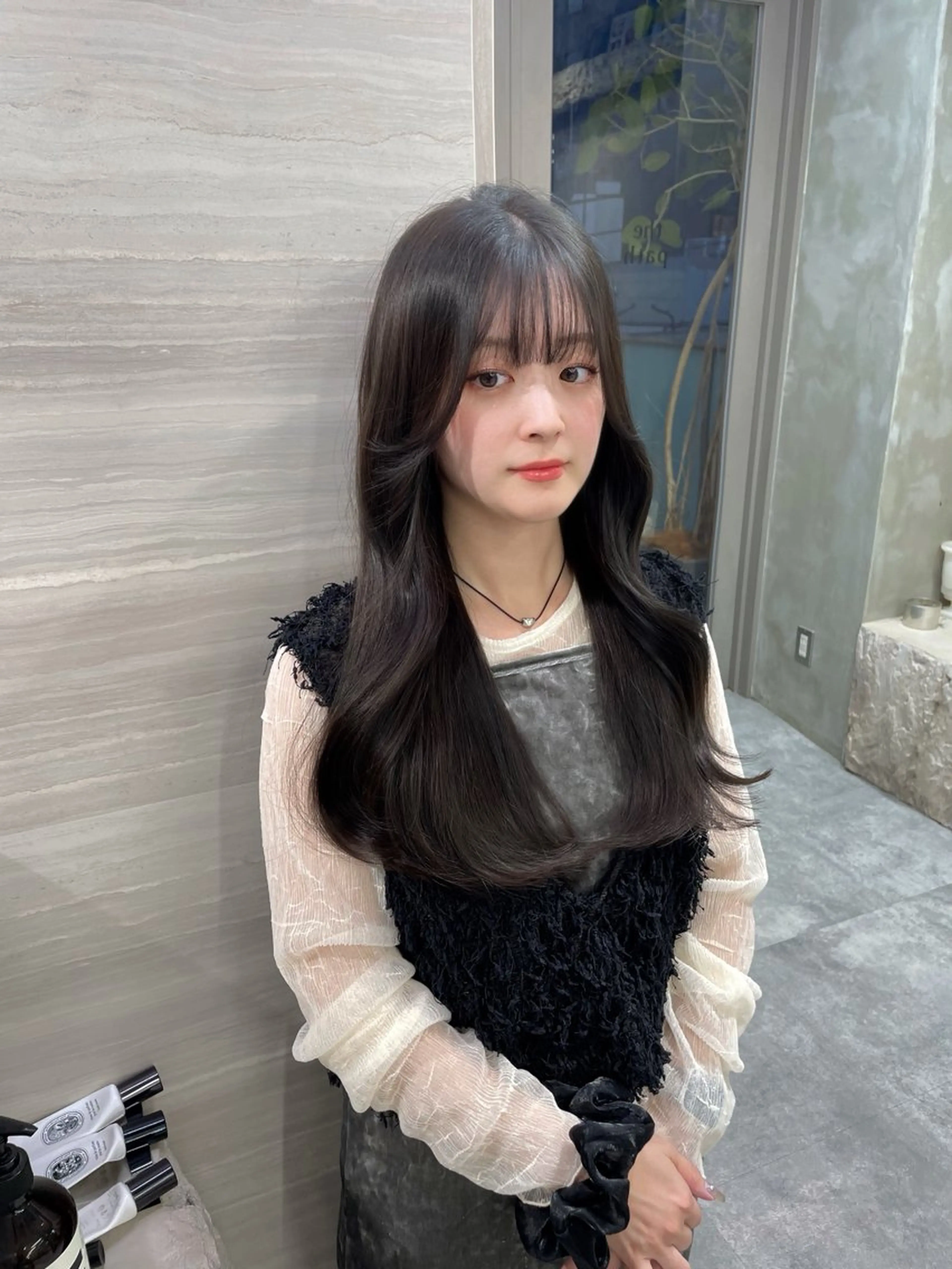 ロング レイヤーカット カット ヘアカラー トリートメント the path shogo🌻のヘアスタイル