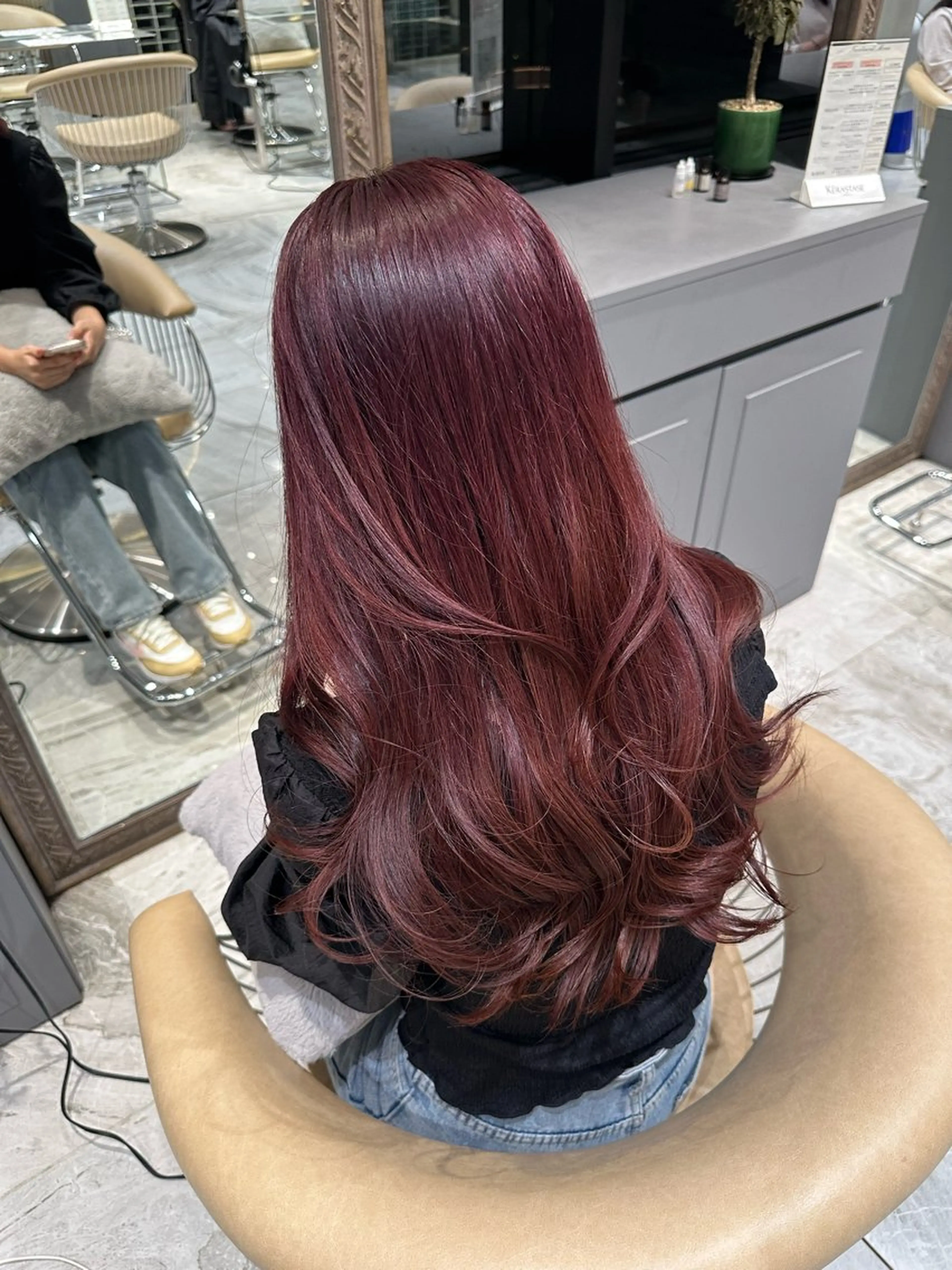 ロング カラー ヘアカラー トリートメント もえな 💋👼🏻のヘアスタイル