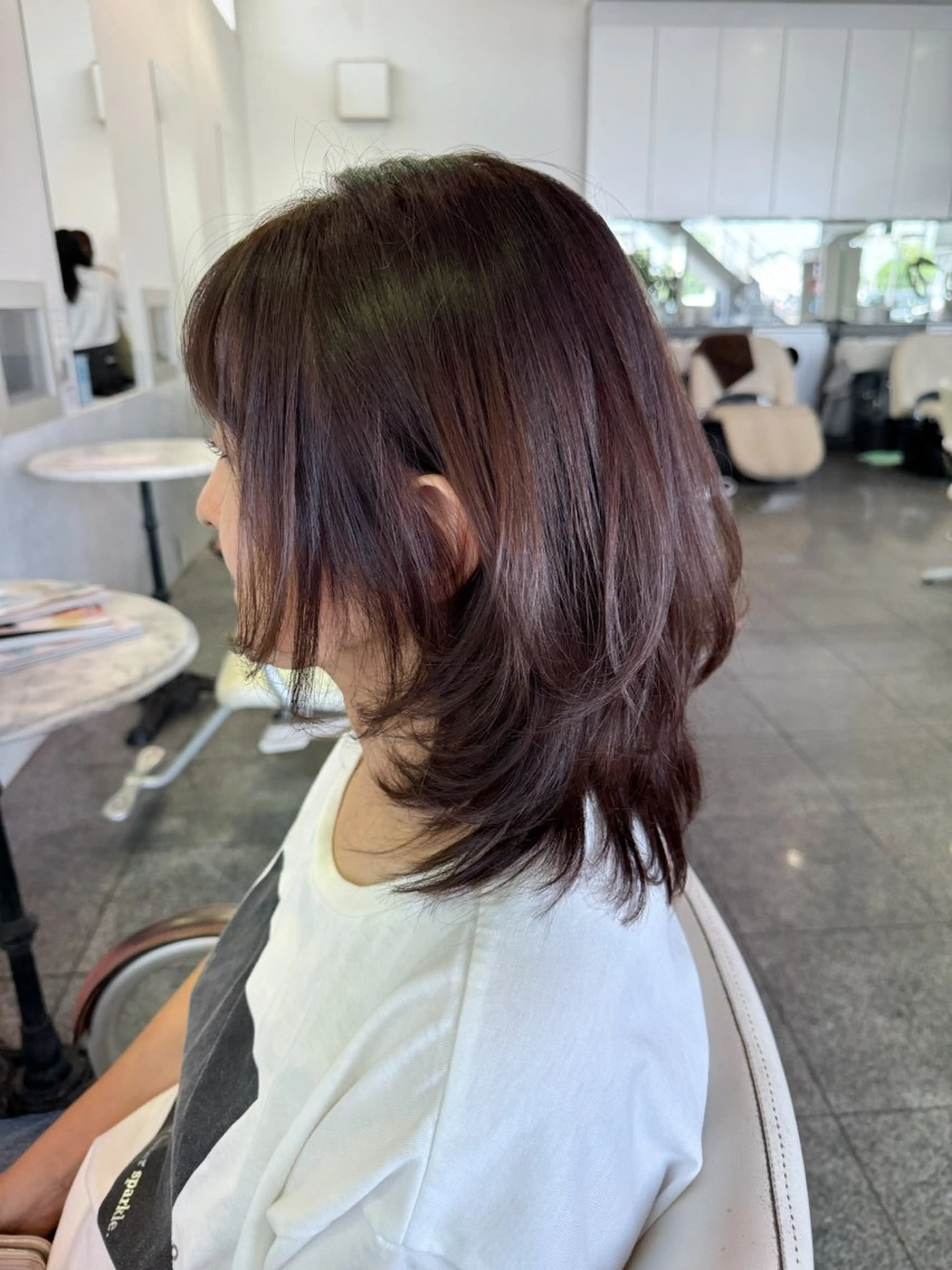 ミディアム カラー カット ヘアカラー トリートメント 🫧ヒシダアキ /taboo🫧のヘアスタイル