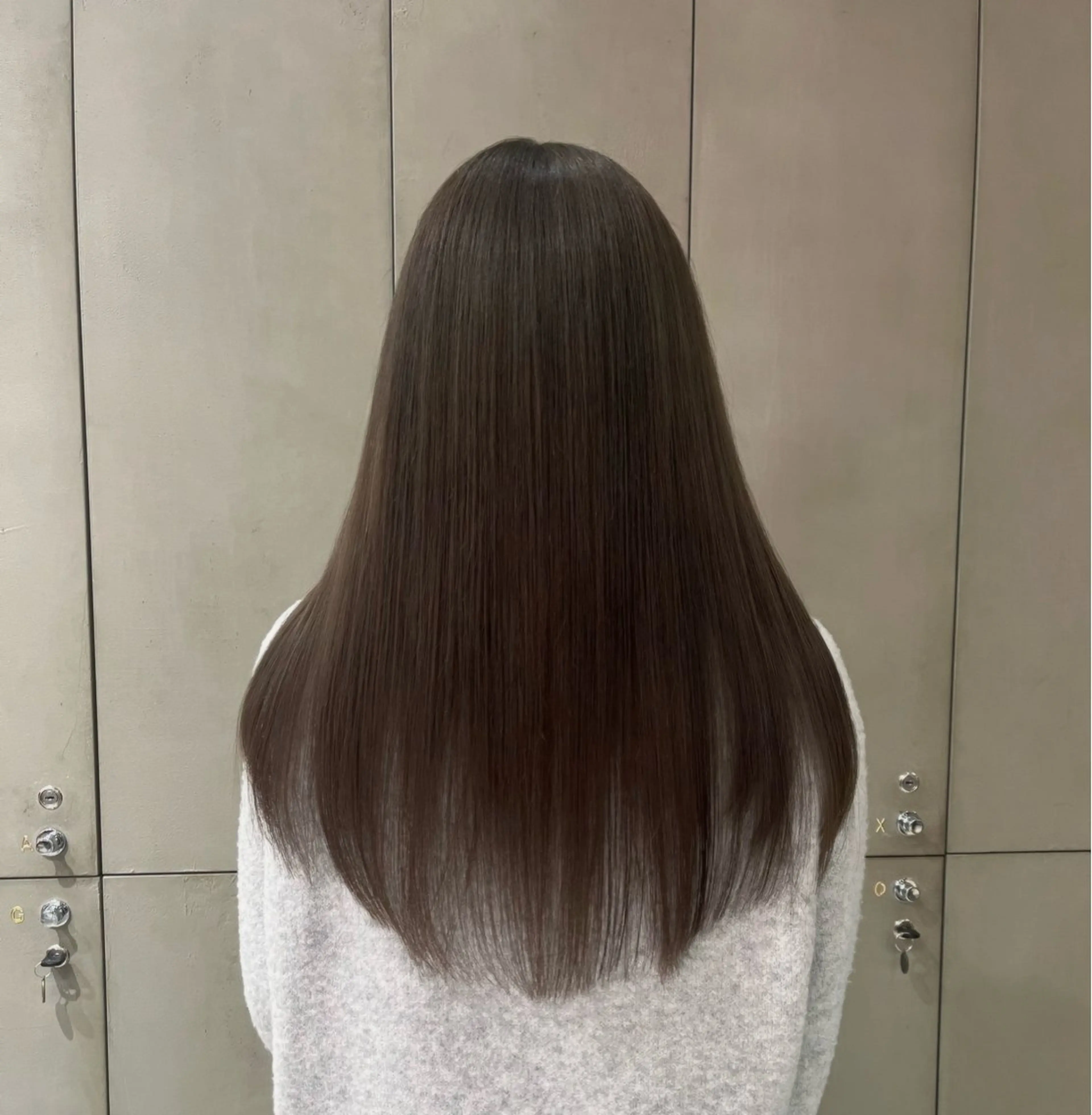 ロング ヘアカラー D'na所属・ベージュ🤎/韓国風 ヘア🇰🇷/さくらのヘアスタイル