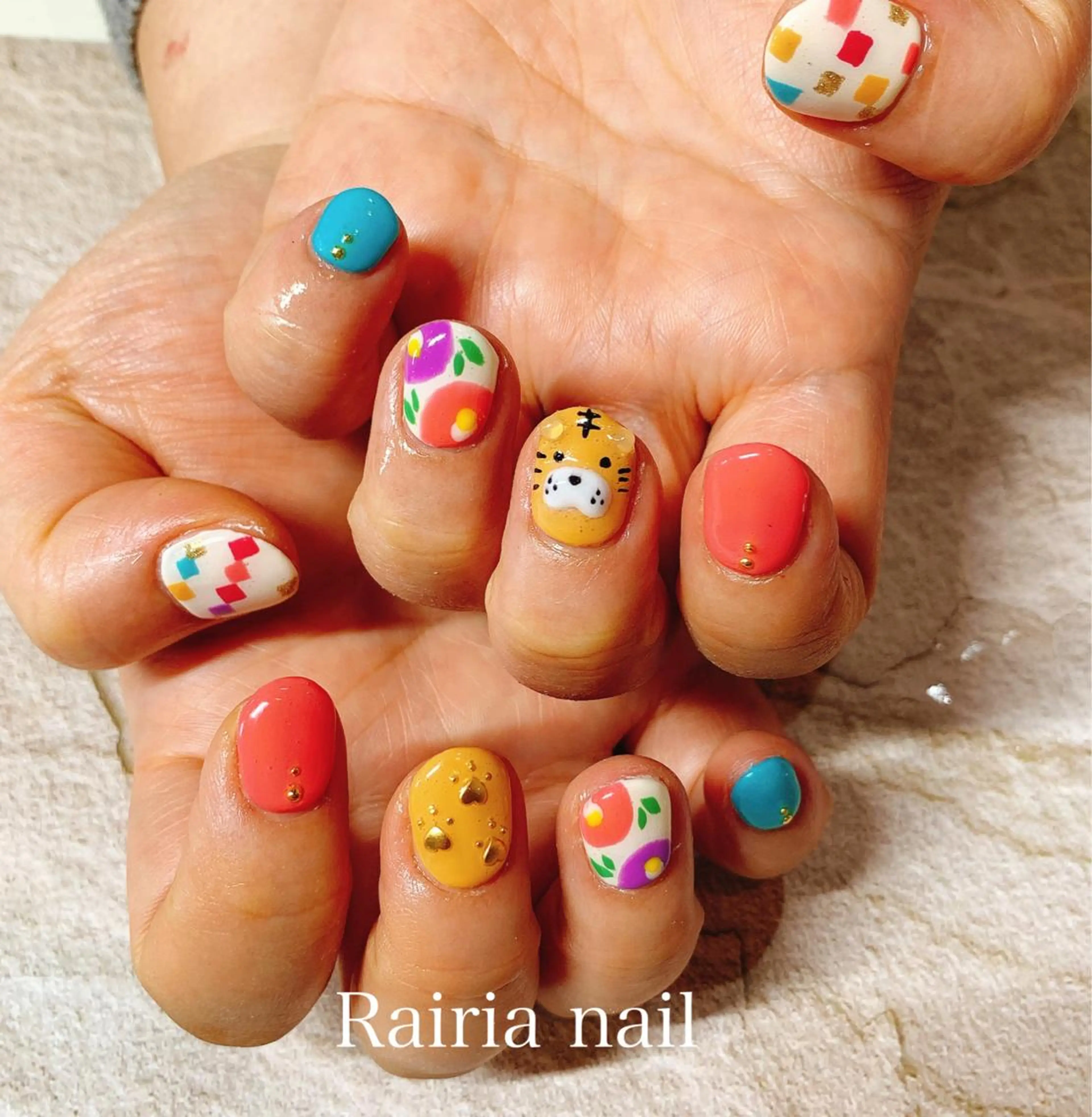 ネイル アートネイル ジェルネイル パラジェル 冬ネイル Rairia nail本八幡店のネイルデザイン