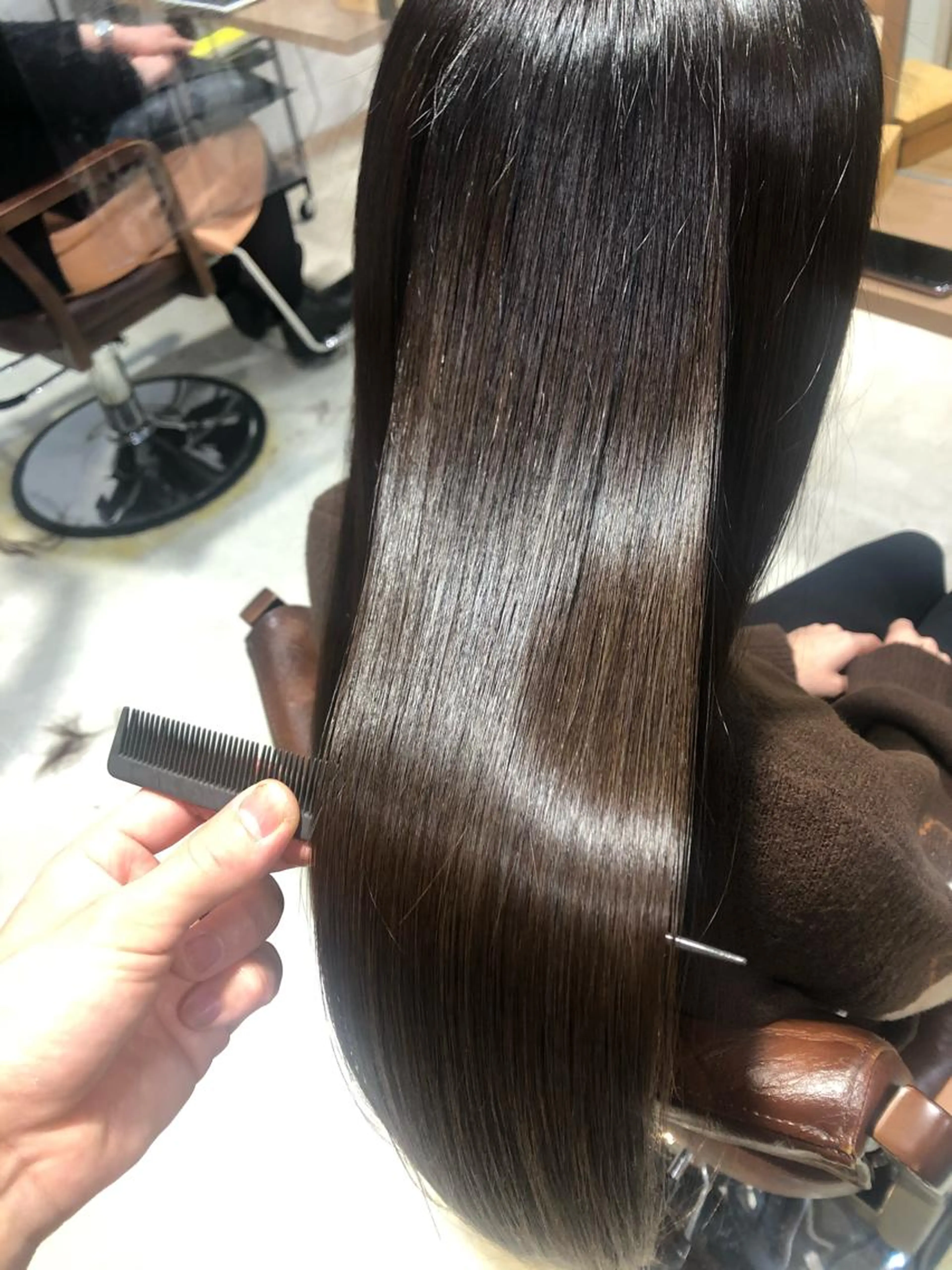 低熱プレミアムトリートメント+カット+カラーの写真