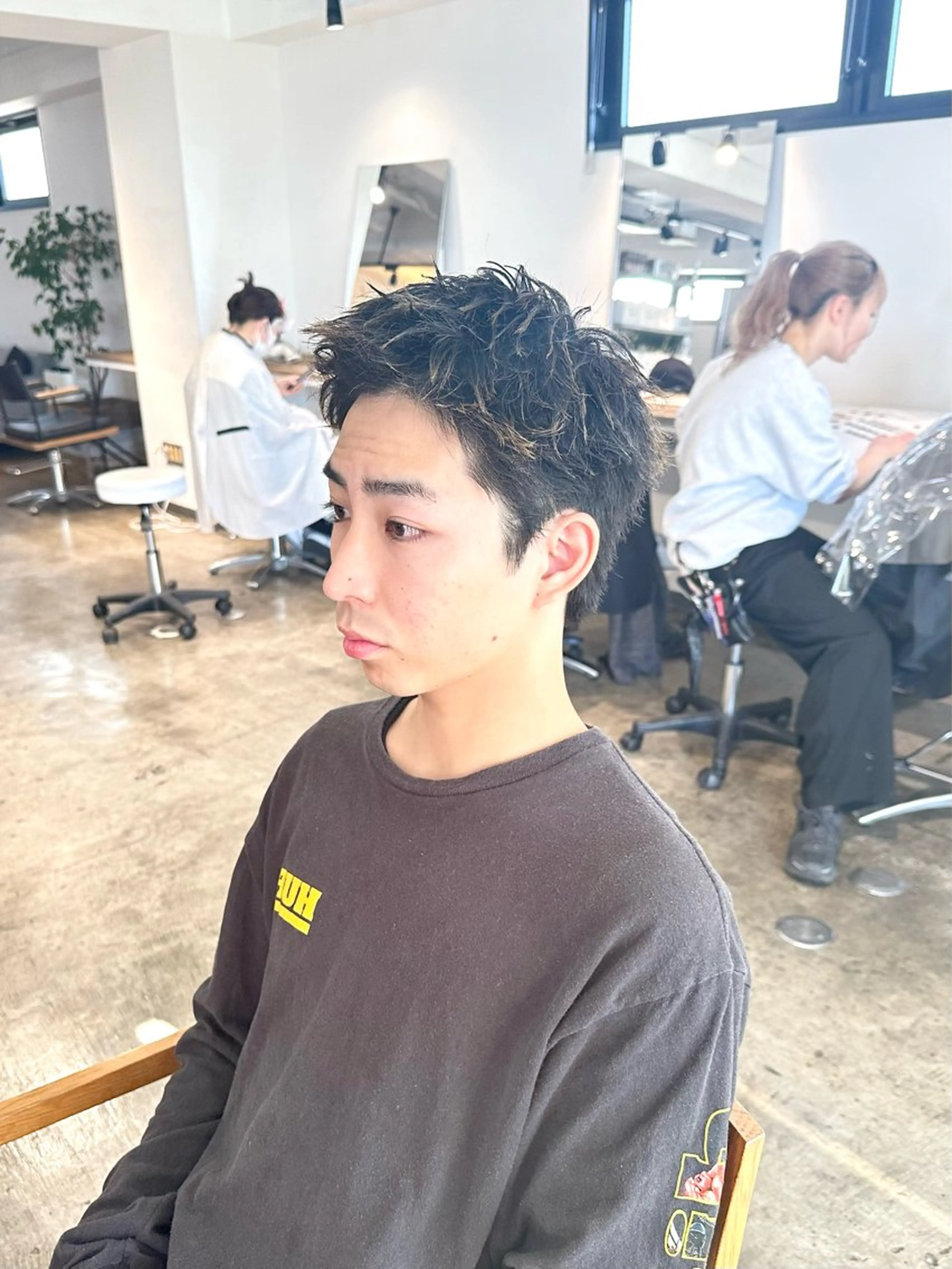 メンズ メンズパーマ メンズショート スパイキーショート 刈り上げ カット 骨格補正施術/メンズ 専門美容師/YUYAのヘアスタイル