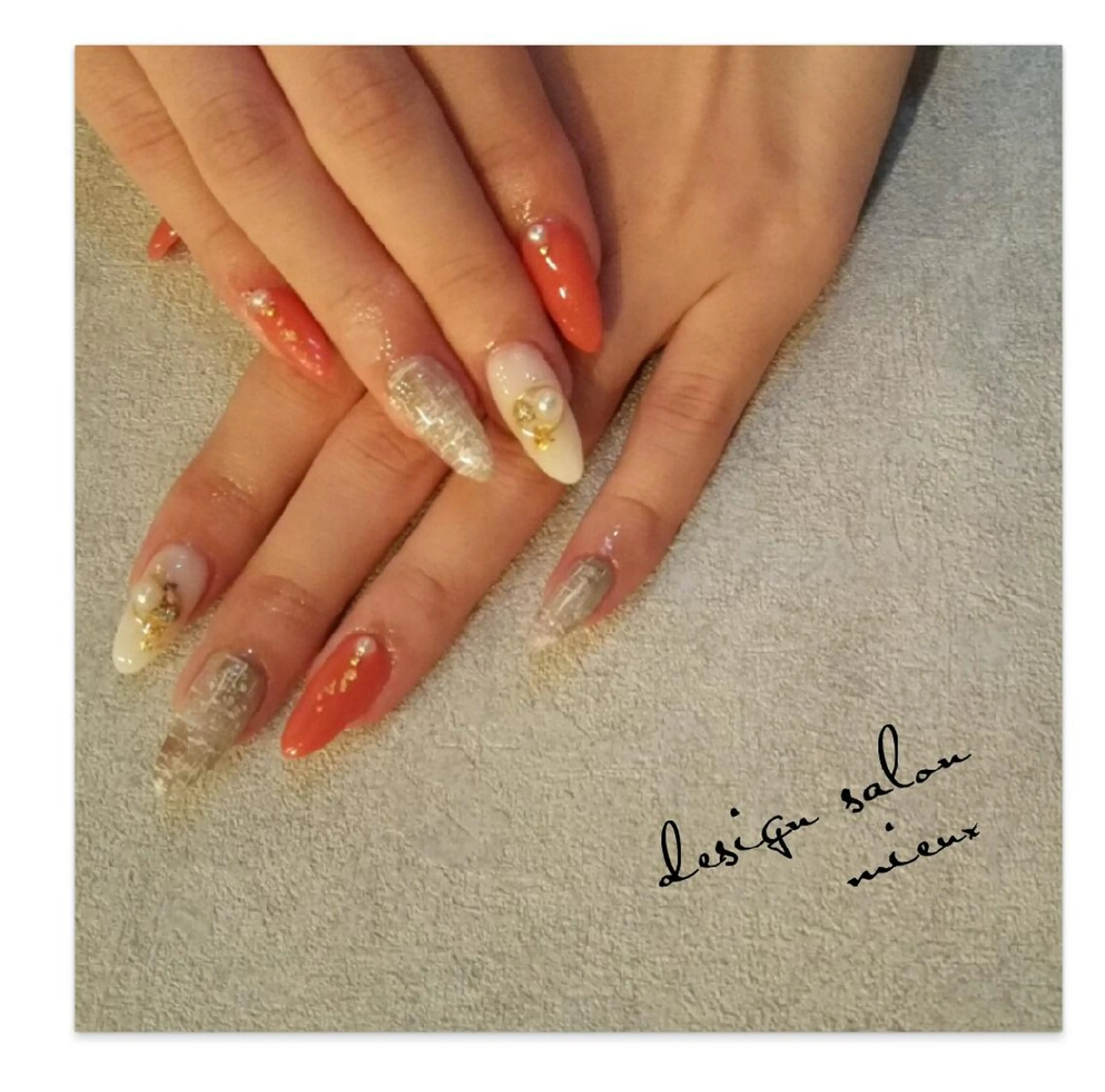 ネイル ツイードネイル private salon mieのネイルデザイン