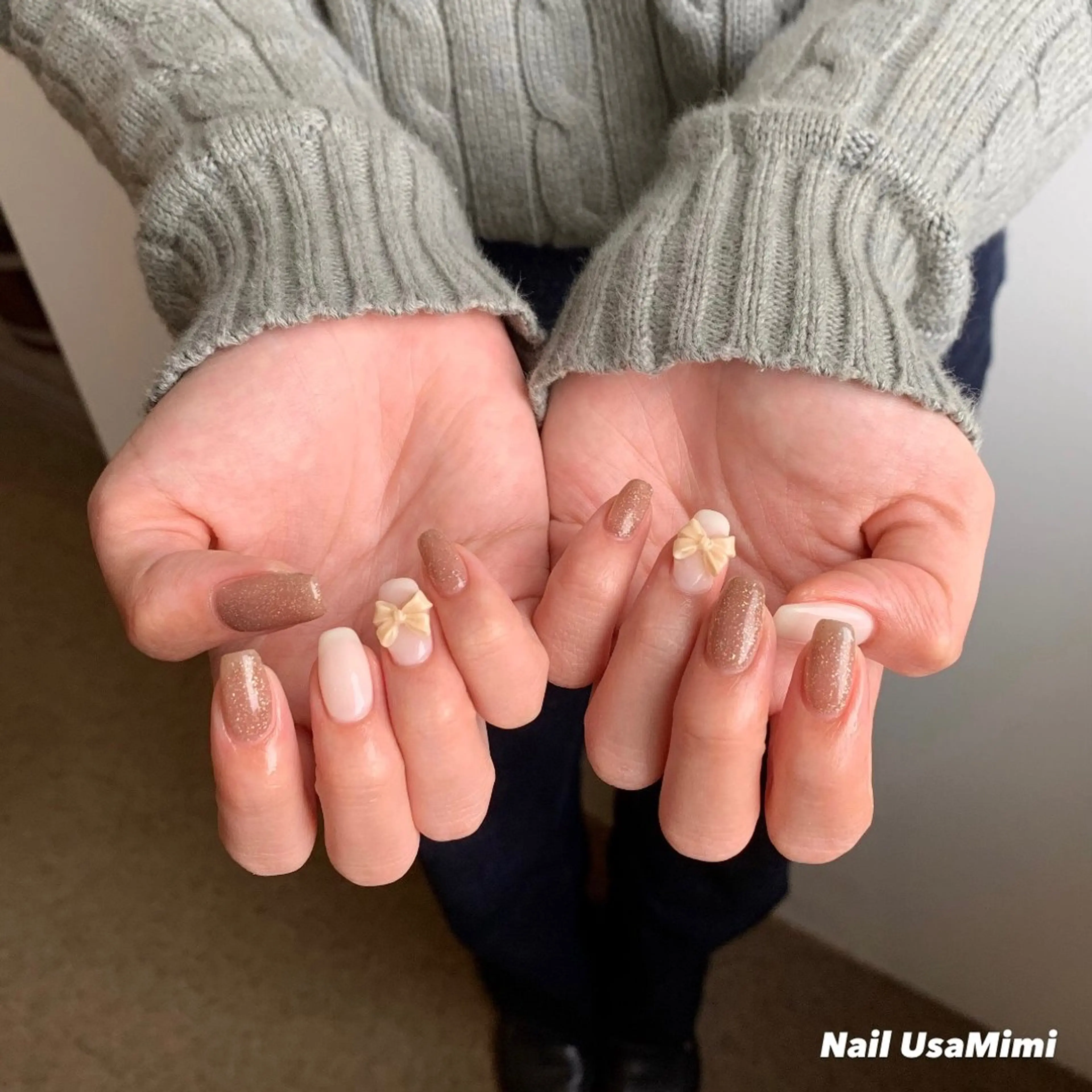 ネイル ジェルネイル マグネットネイル 持ち込み ワンカラーネイル パラジェル 本町ネイルNail UsaMimiのネイルデザイン