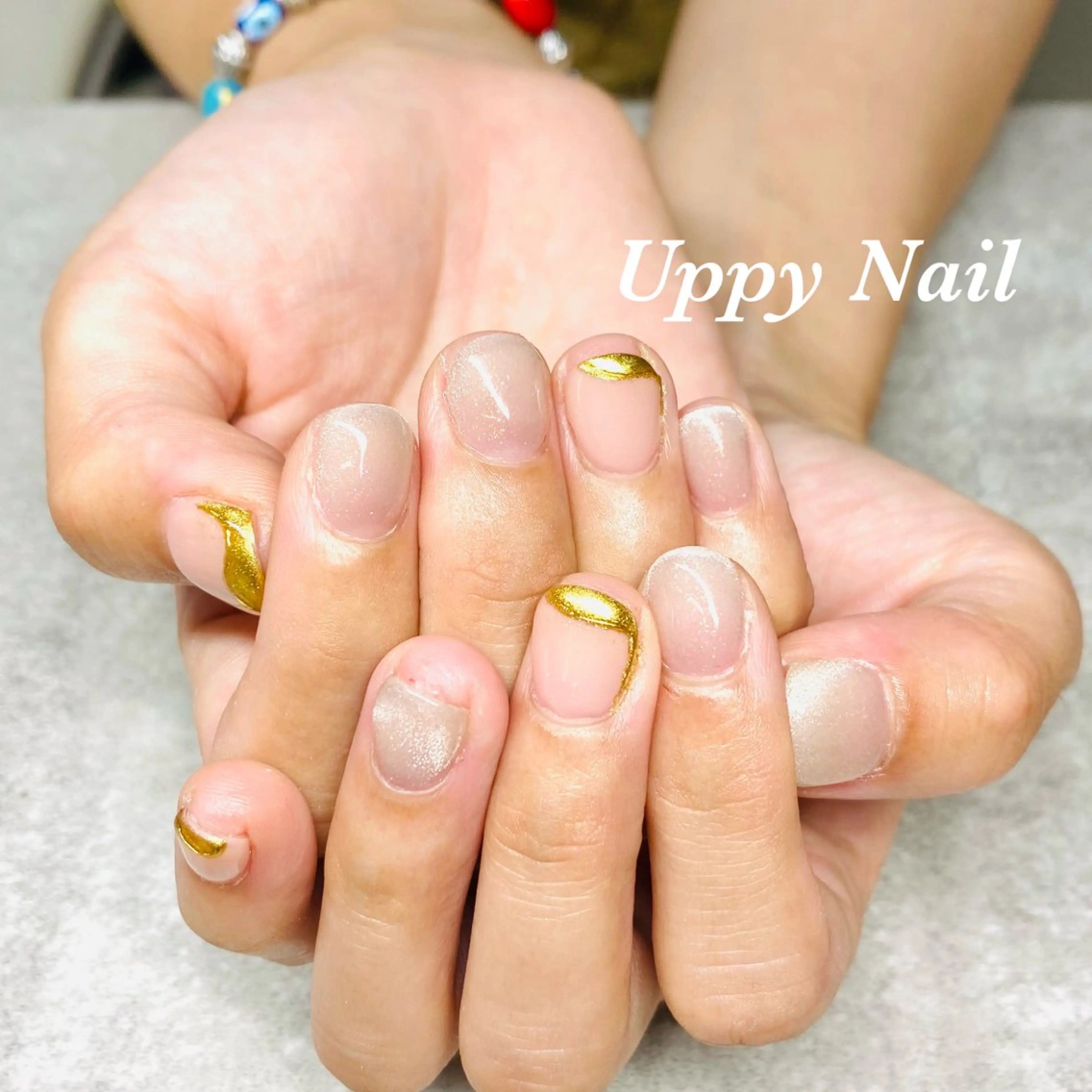 ネイル マグネットネイル ミラーネイル 持ち込み ハンドネイル Uppy Nail ukyoのネイルデザイン