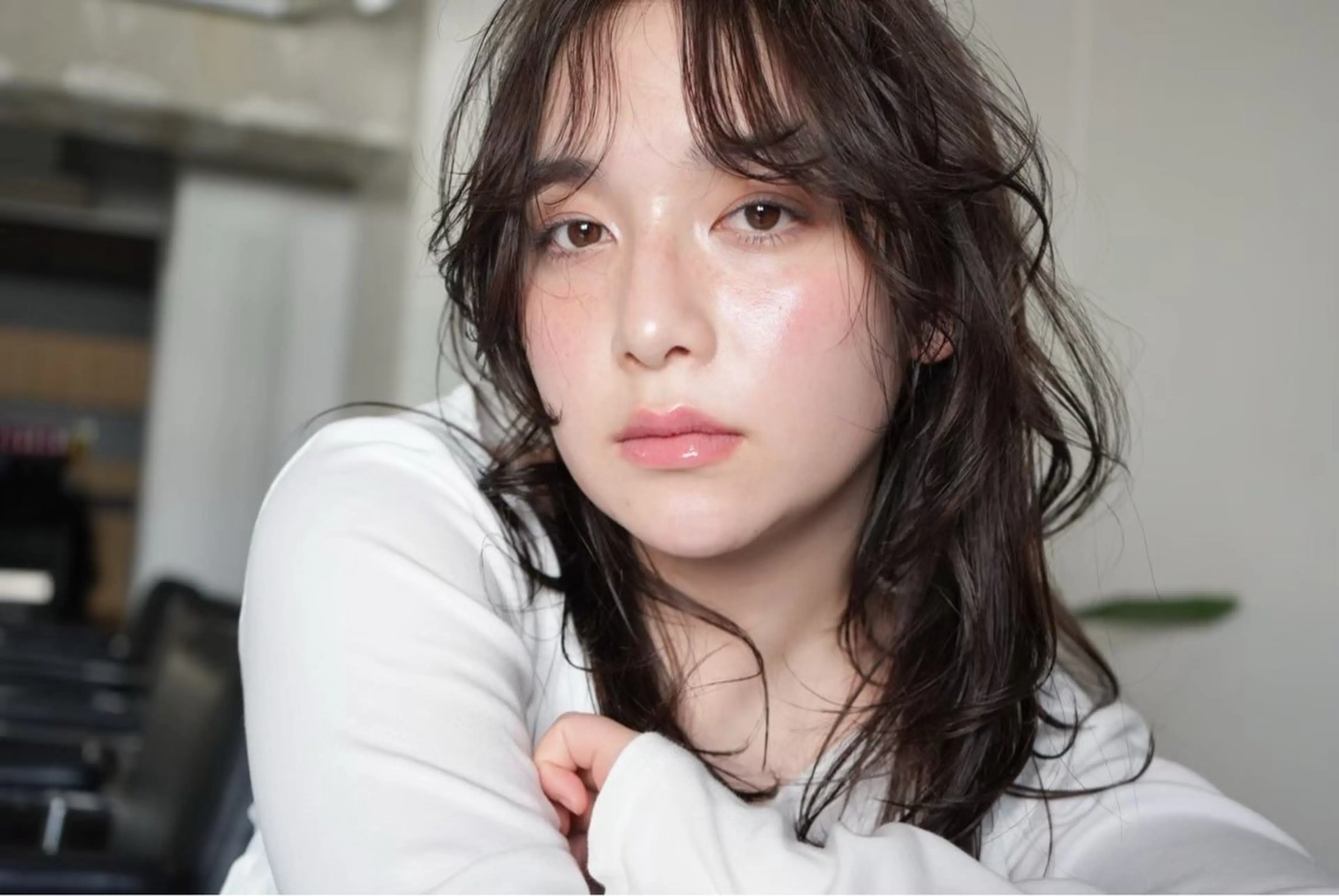 レディースカットパーマ（ロング）の写真