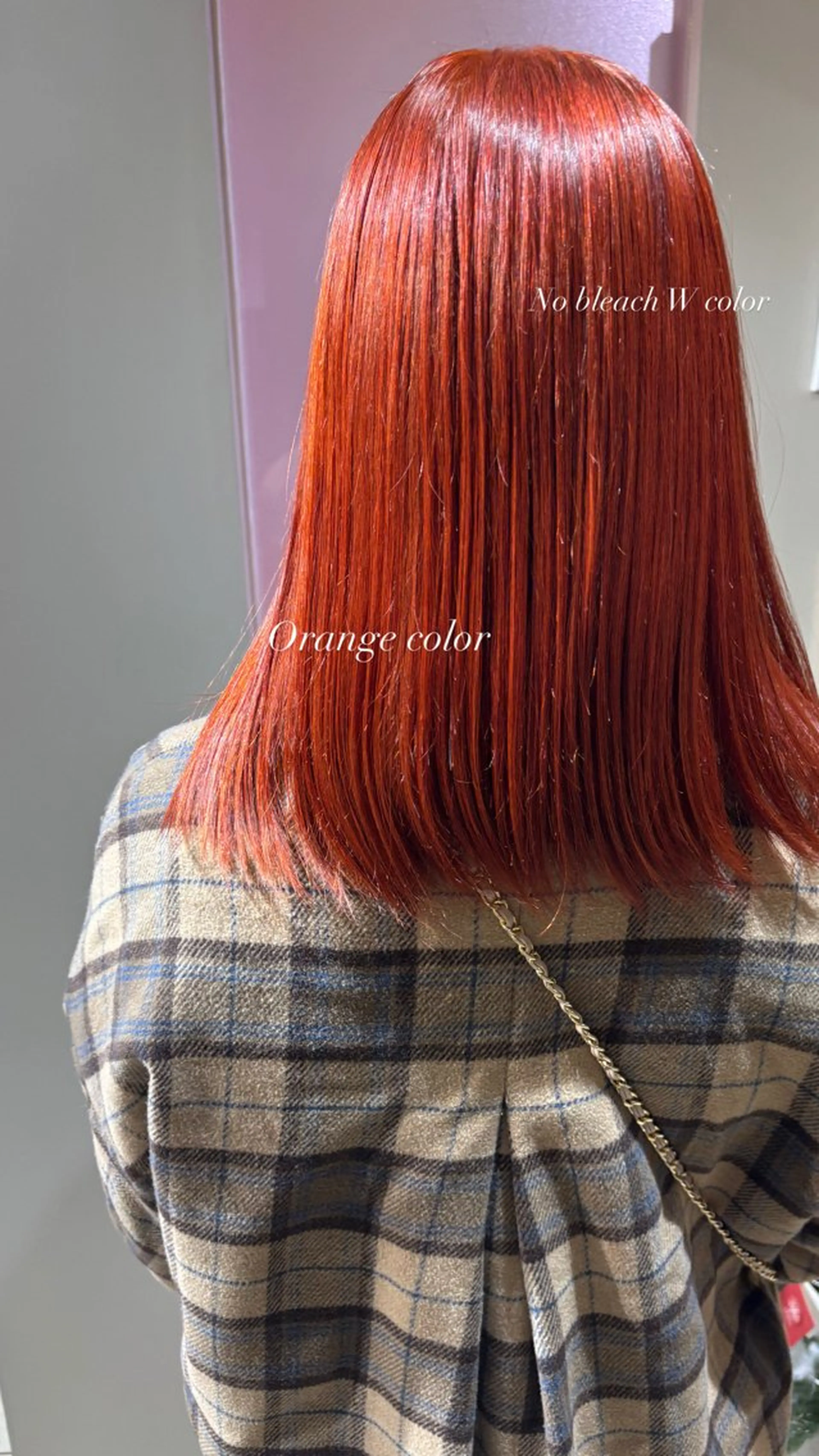 セミロング カラー ブリーチ ヘアカラー トリートメント 暖色カラー/ NOA.⋆𝜗𝜚のヘアスタイル