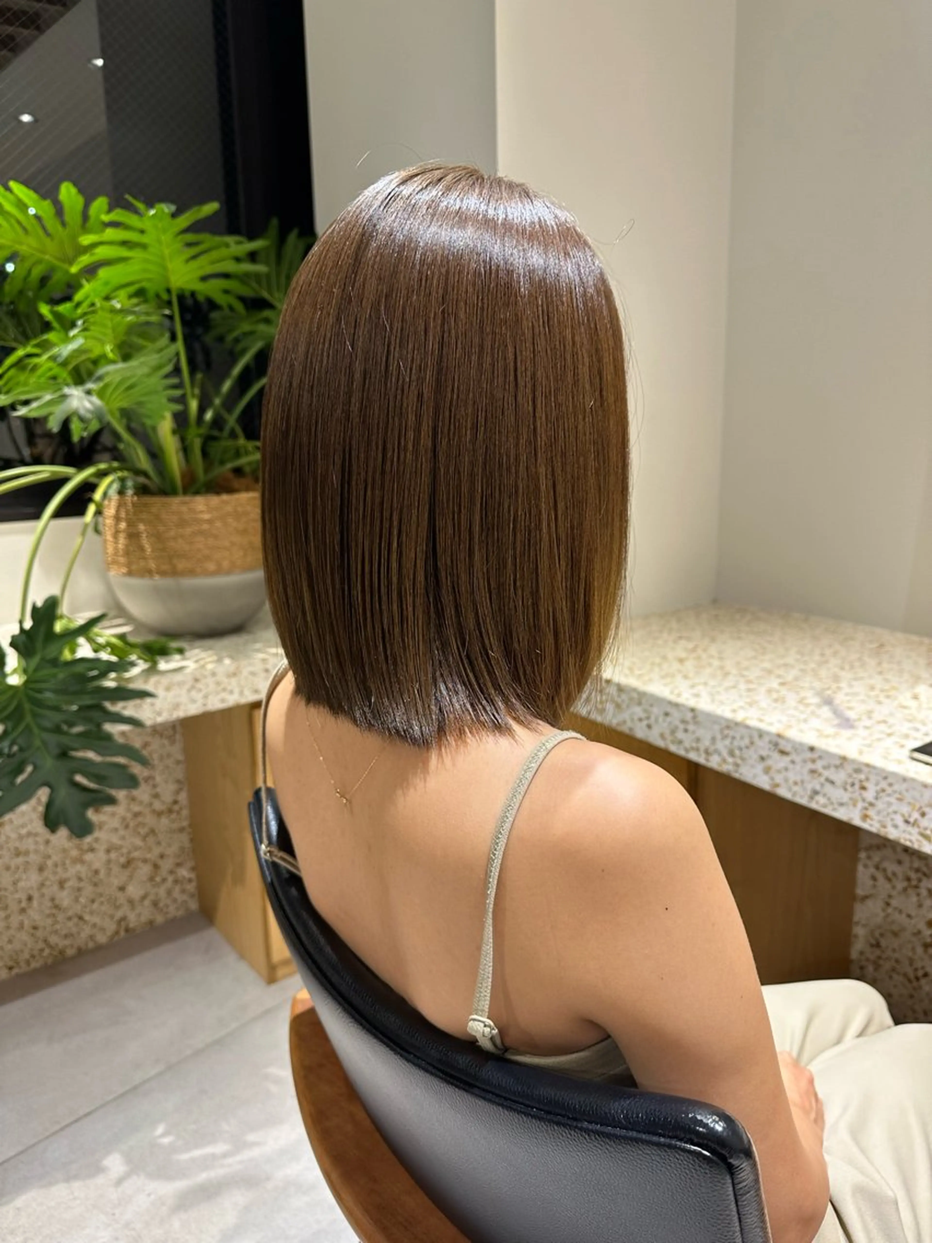 カラー アッシュ オリーブアッシュ 和田 あおいのヘアスタイル