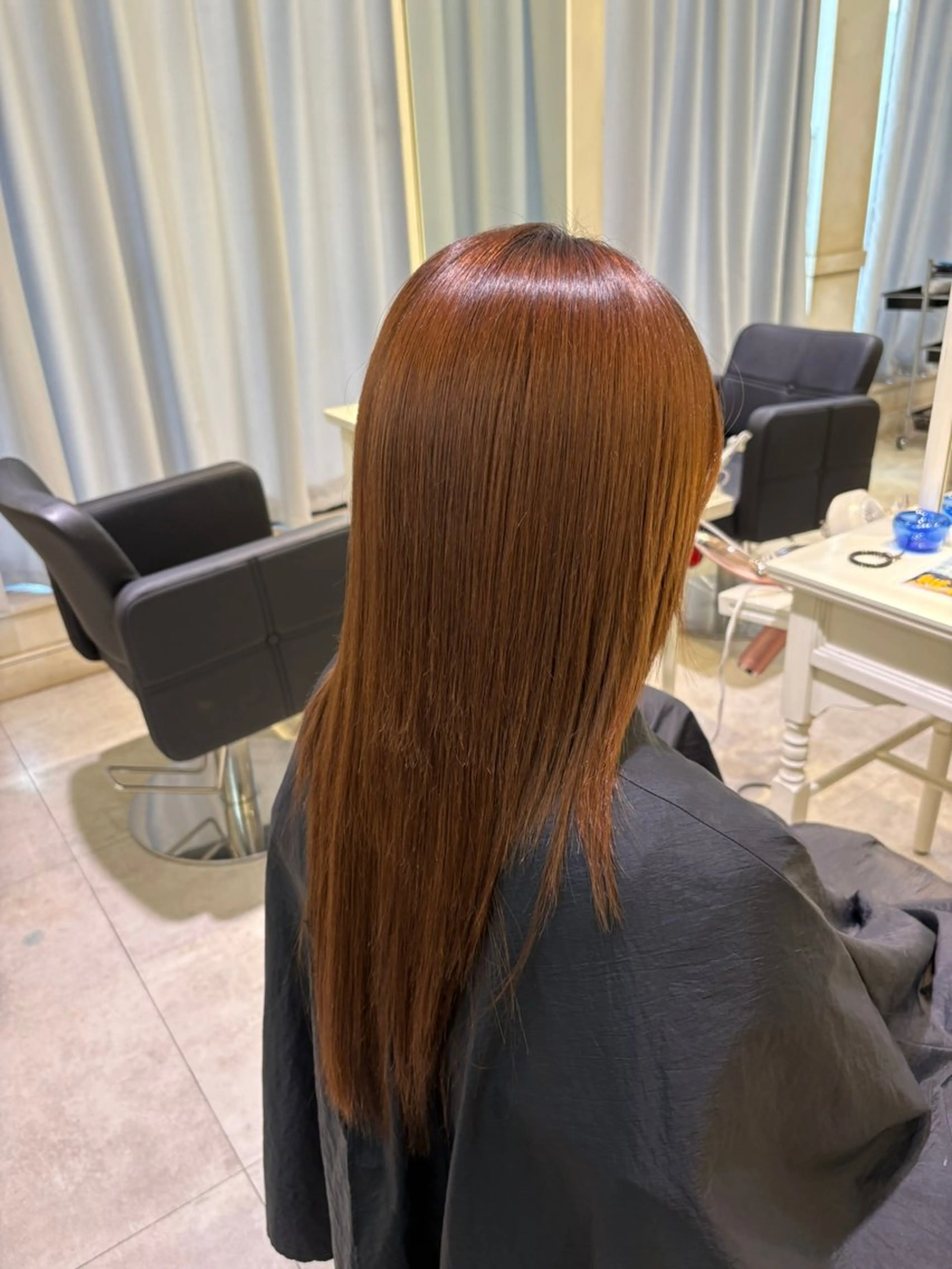 ロング 縮毛矯正 トリートメント 🟠美髪矯正⭐️ 刑部一哉🟠のヘアスタイル