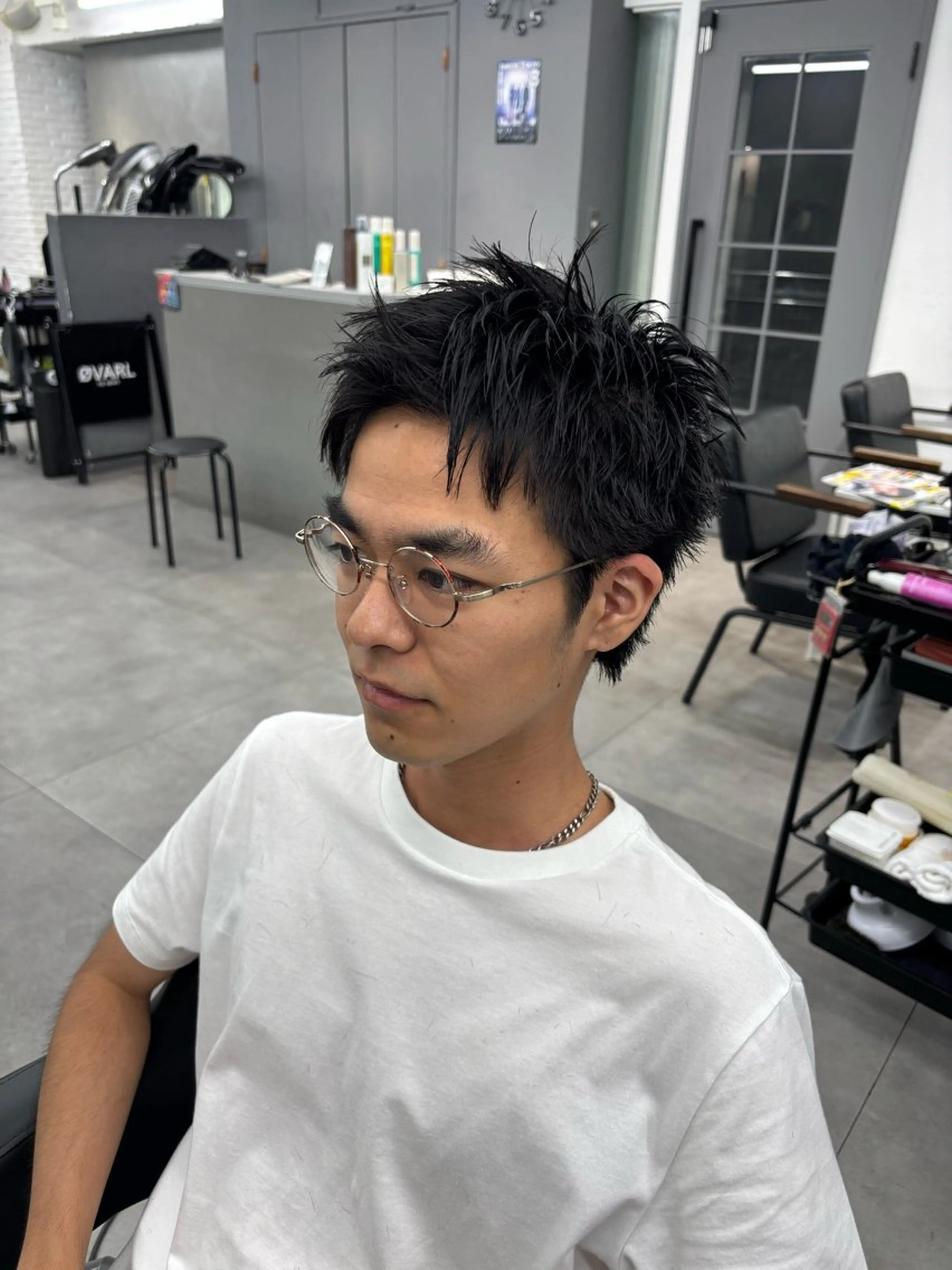 メンズ スパイキーショート 【メンズパーマ】 吉原怜音のヘアスタイル