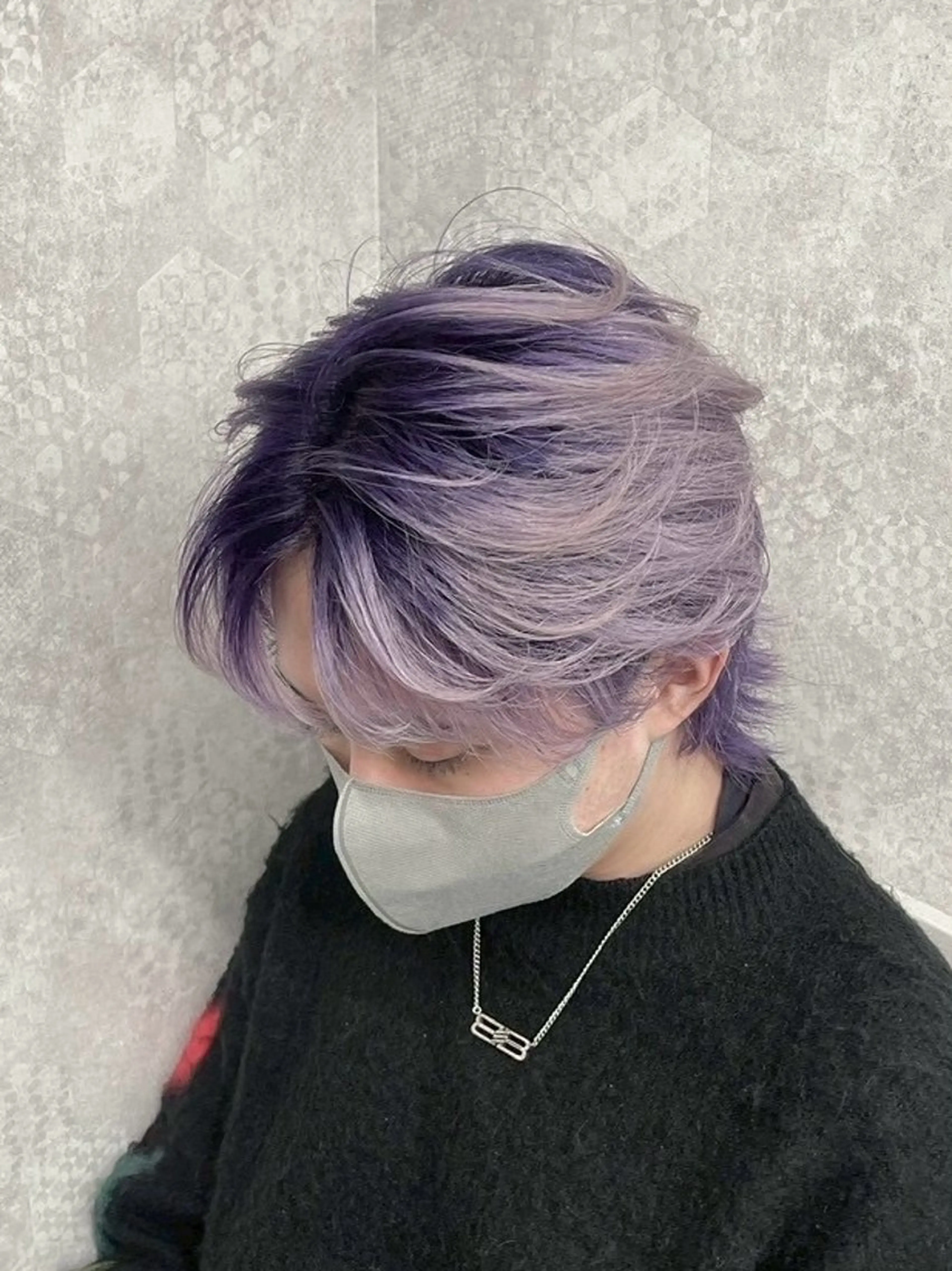 ミディアム メンズ AOTO/ ウルフ、フェザーのヘアスタイル