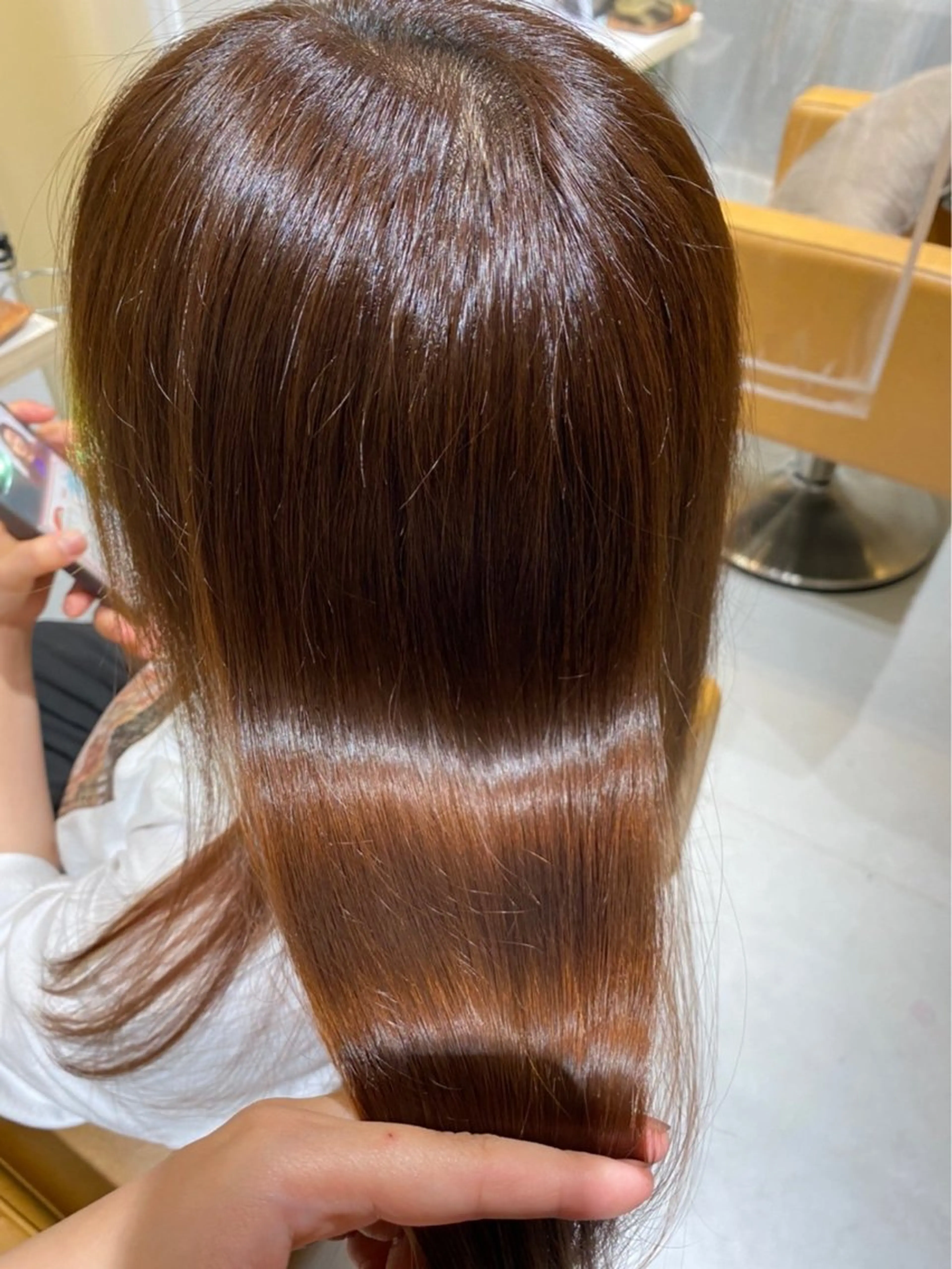 【特別価格】カット＋ノンアルカリストレート＋トリートメント🧸の写真