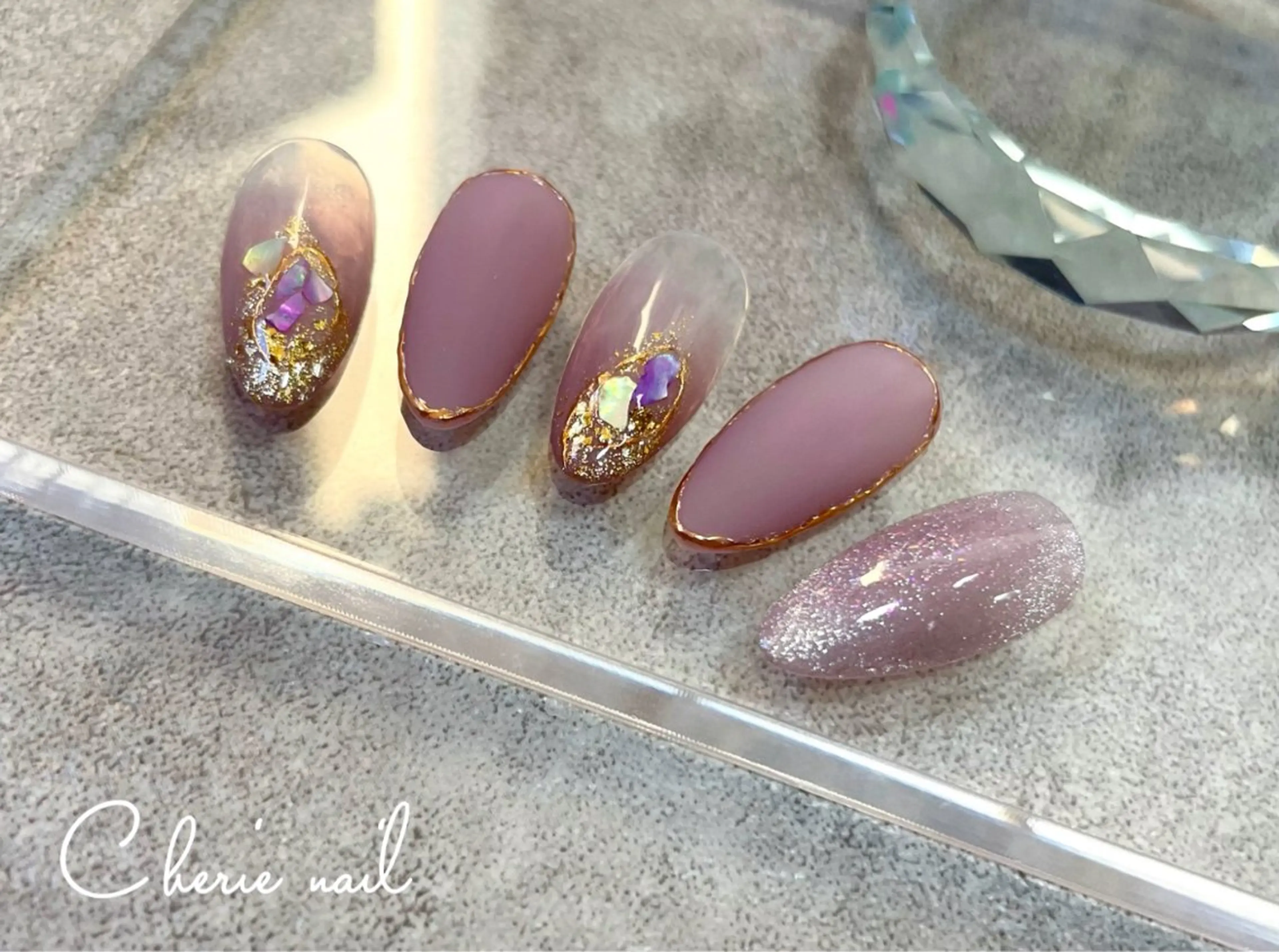 ネイル ニュアンスネイル ハンドネイル Cherienail yunaのネイルデザイン