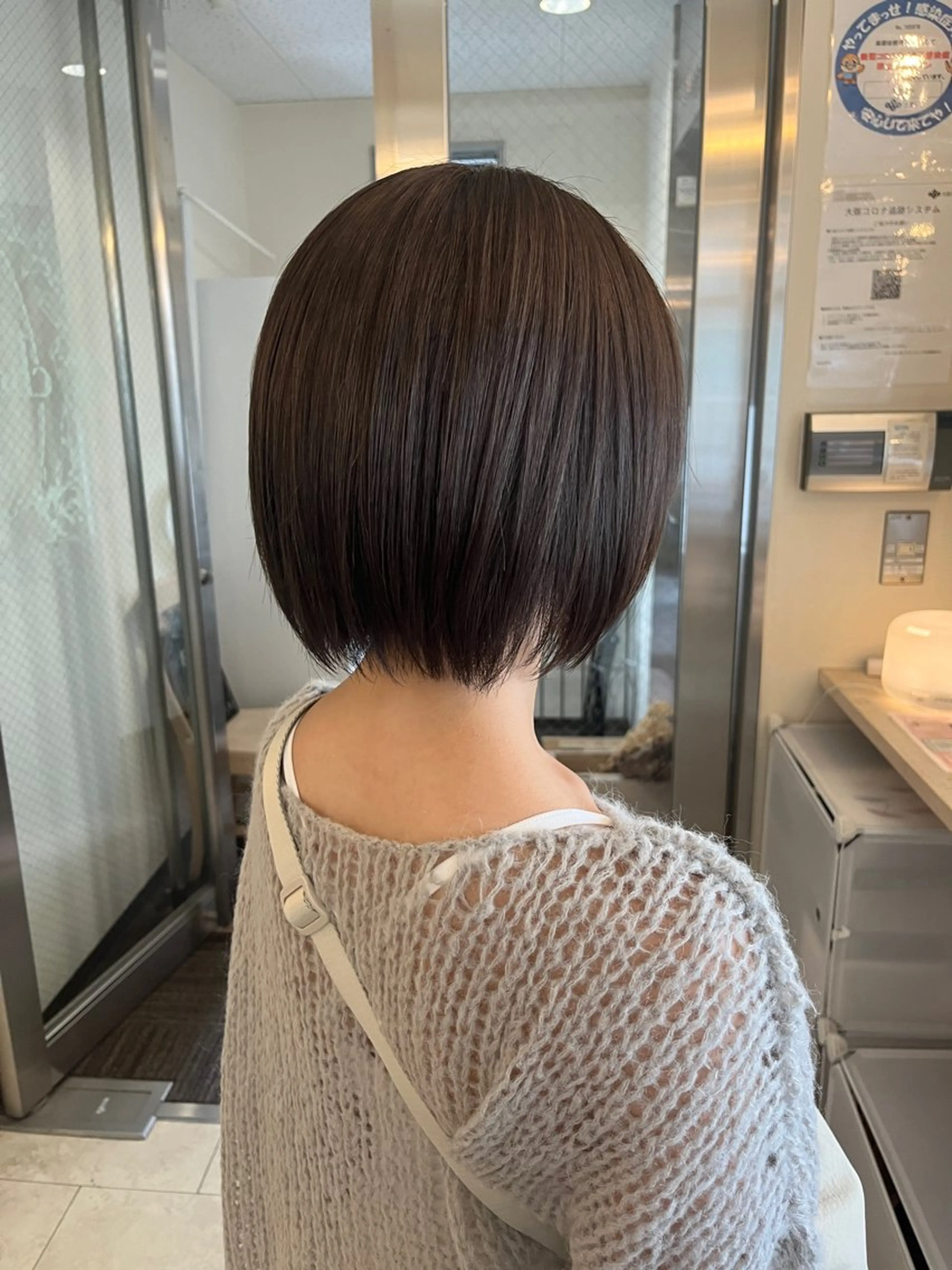 ショート カラー ヘアカラー トリートメント Yurika🕯️ 透明感カラー/ボブのヘアスタイル