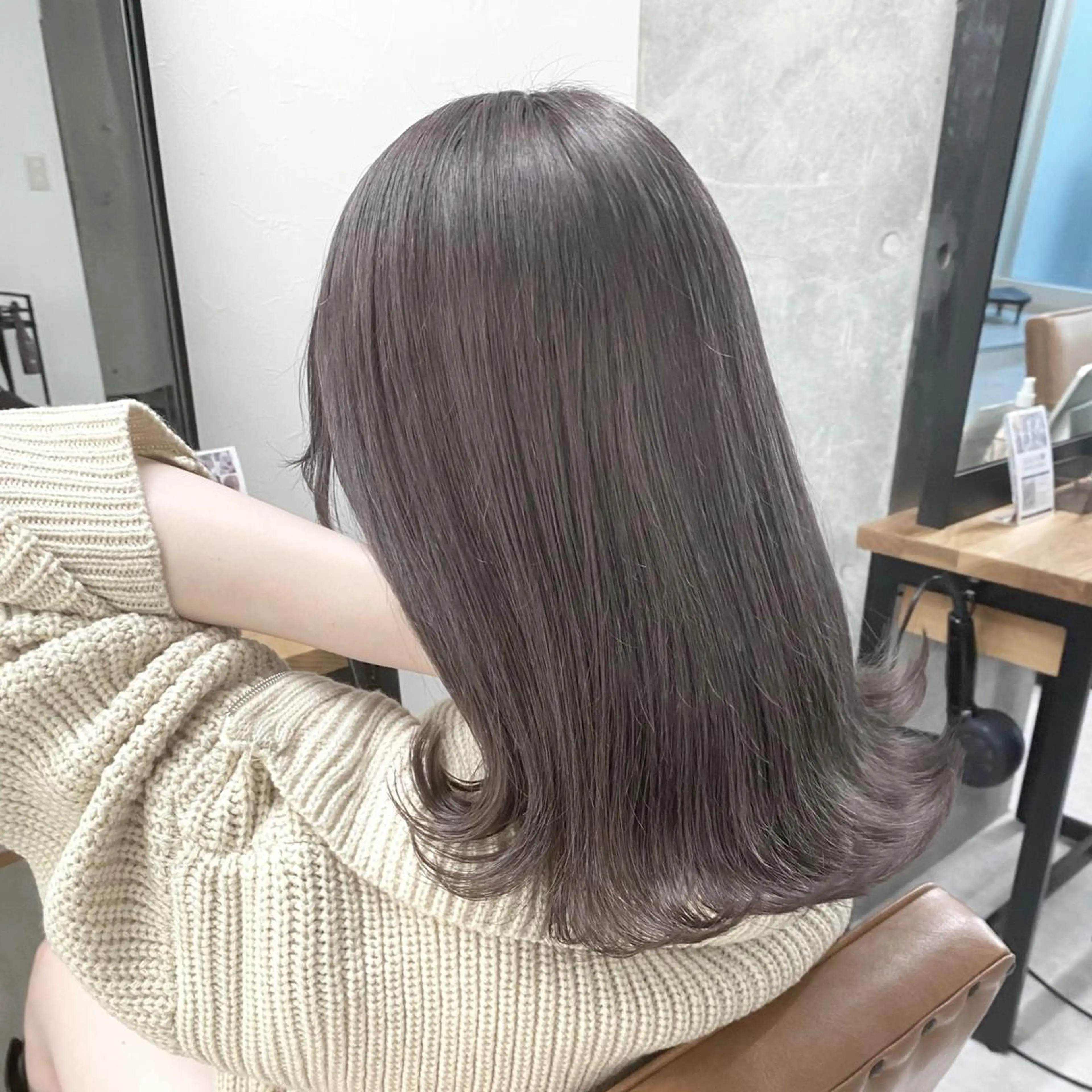 ミディアム カラー パーマ ヘアアレンジ メンズ キッズ ネイル マツエク・マツパ アイブロウ 似合わせカラー♡髪質 改善🎀サトカ🍒のヘアスタイル