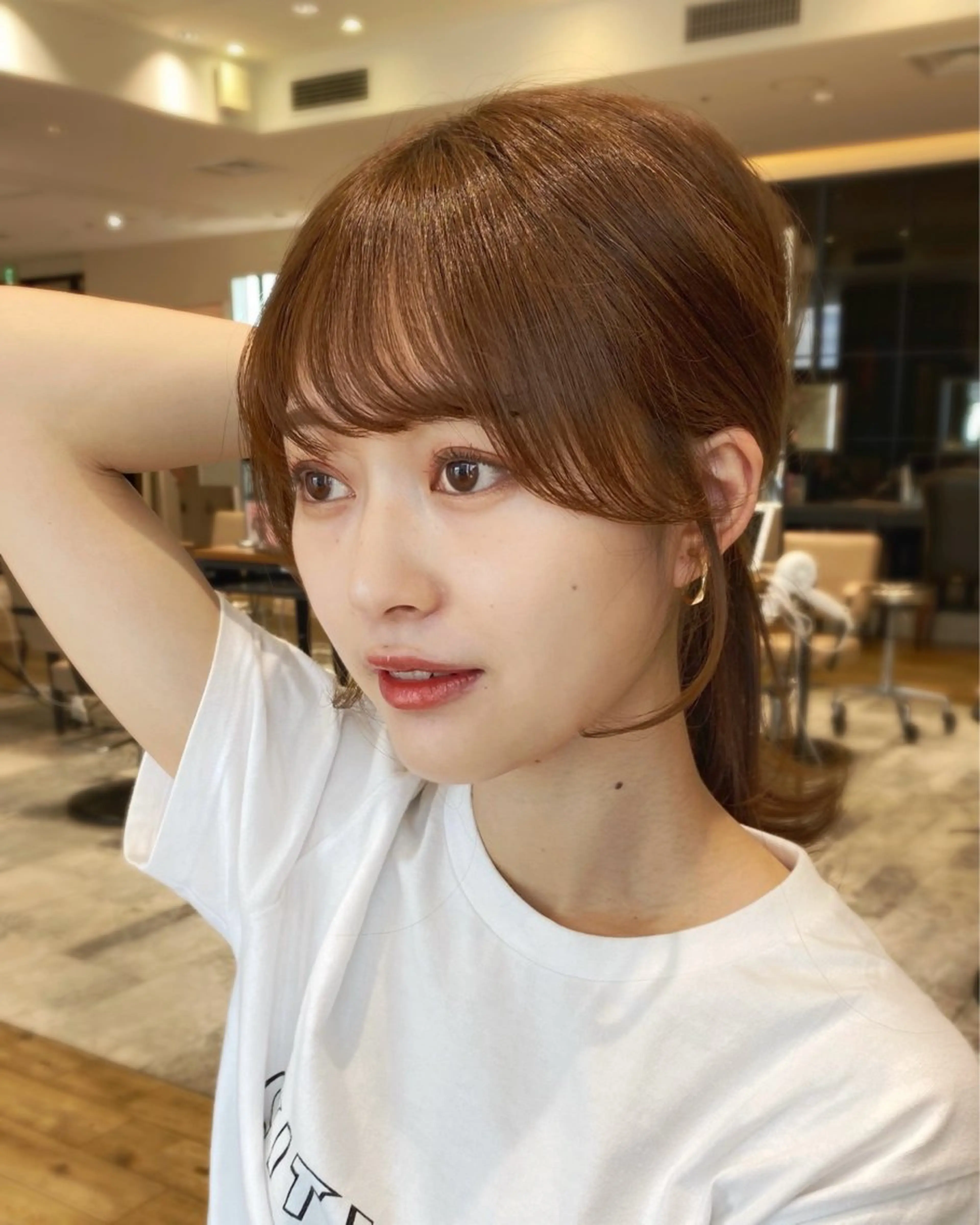 セミロング カラー On所属・顔まわりカット🌟 くびれヘア/寺門遥輝のヘアスタイル