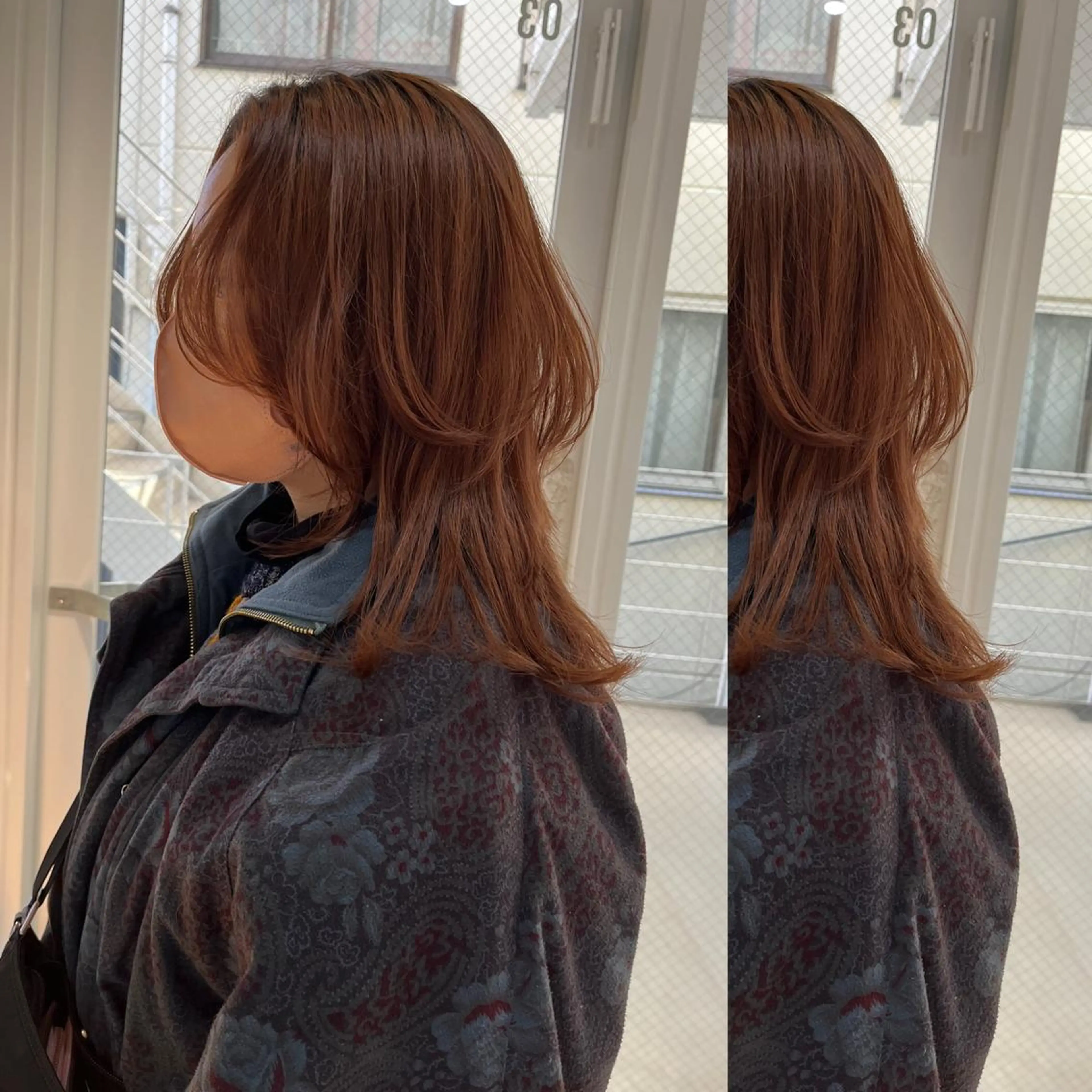ミディアム ラベンダーベージュ ラベンダーブラウン ピンクブラウン レッドブラウン 顔周りカット stylist ◎RUKI.のヘアスタイル