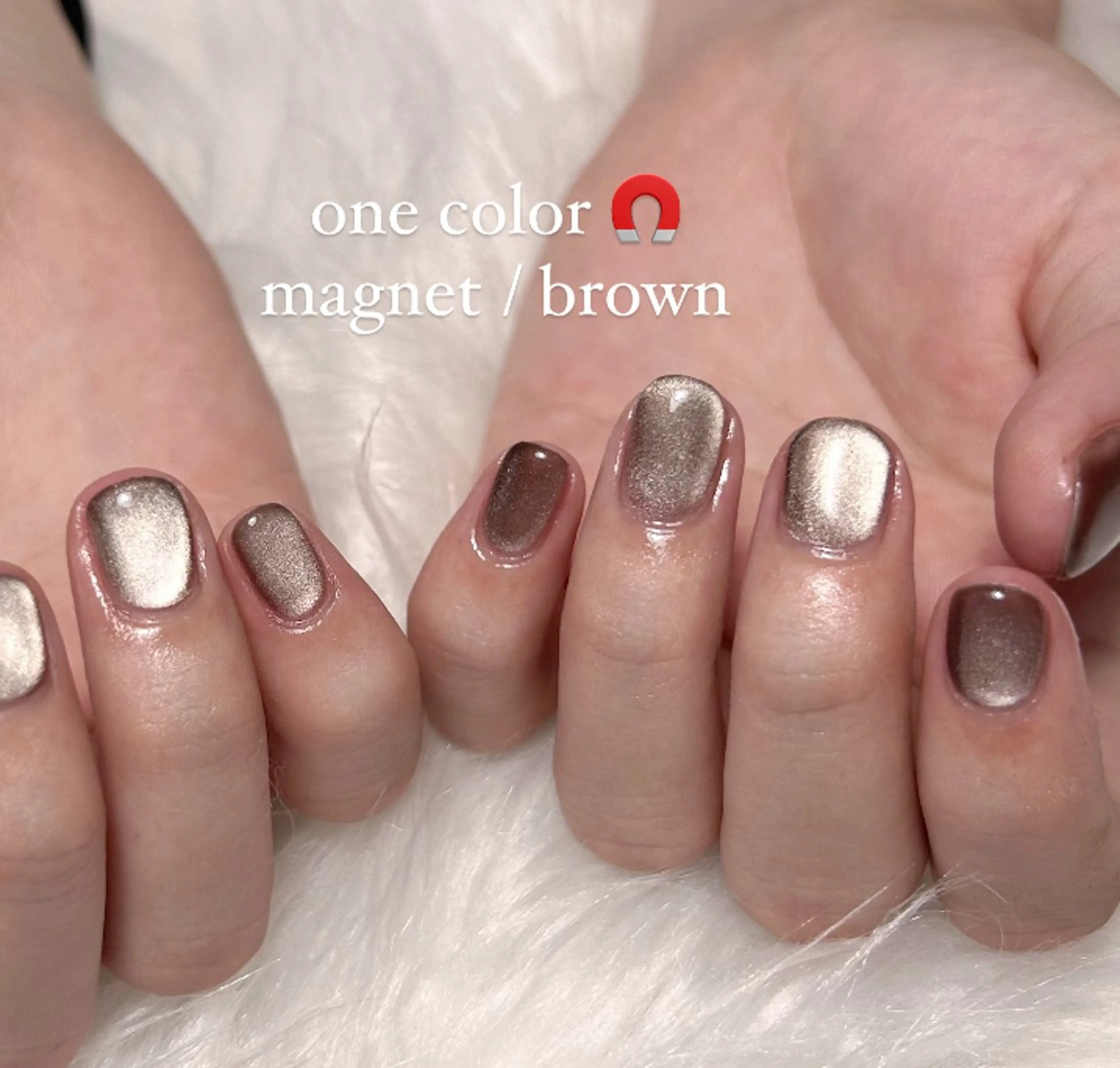 ネイル マグネットネイル マグネットワンカラー ワンカラーネイル Uni. ___nailのネイルデザイン
