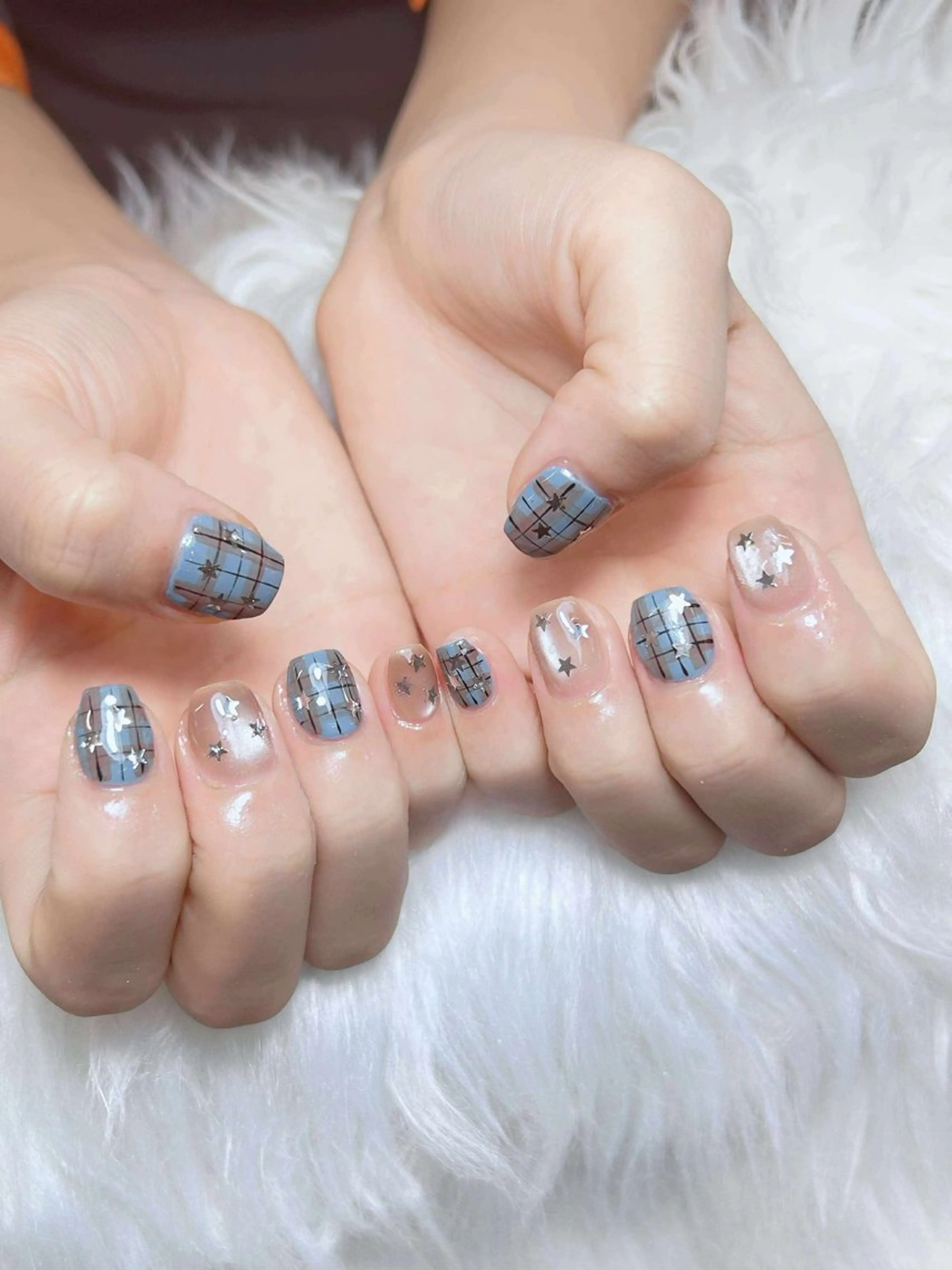 ネイル オーロラネイル チークネイル フットネイル フレンチネイル 韓国ネイル ハンドネイル Lumi Nailのネイルデザイン