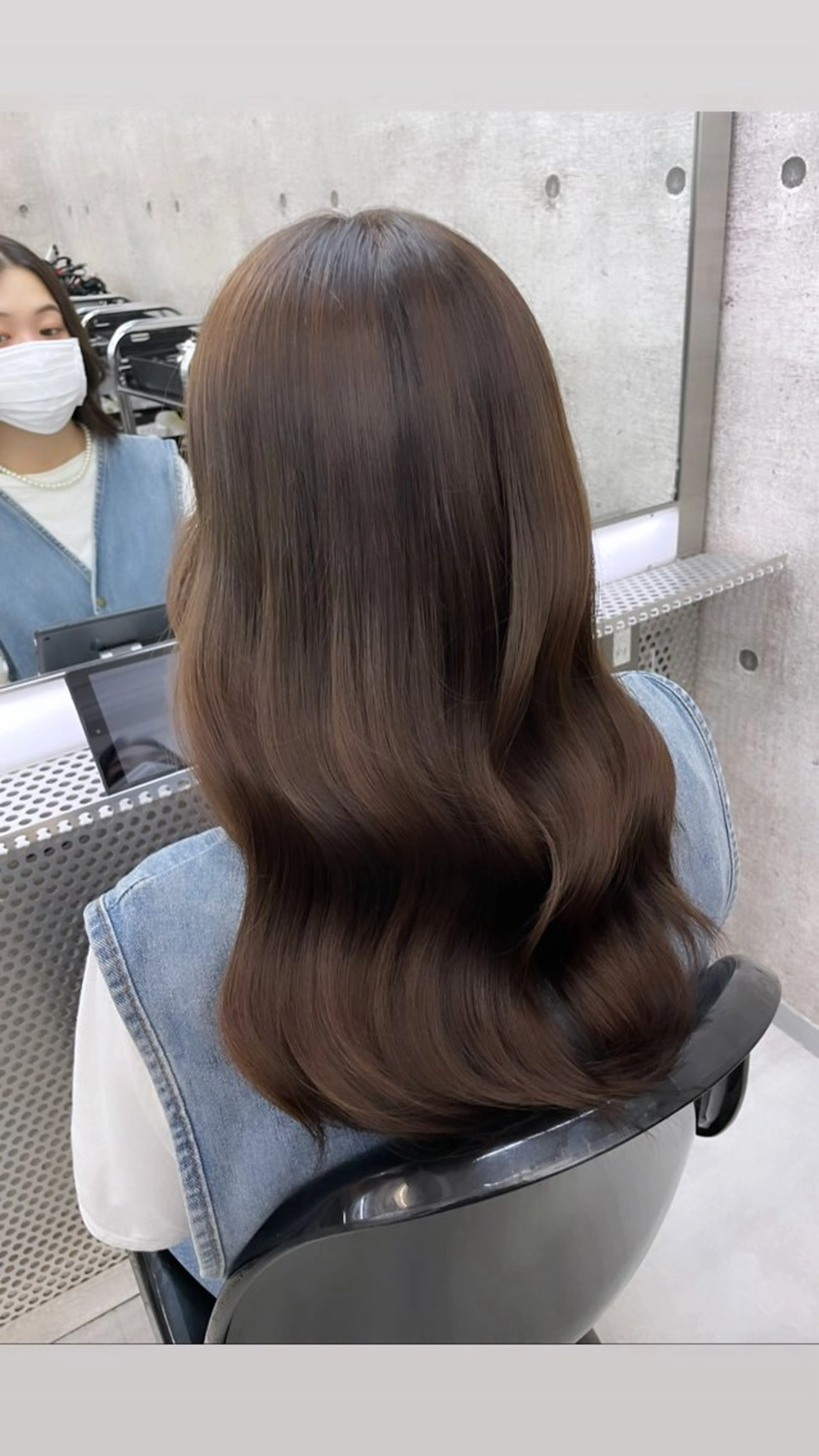 セミロング iki omotesando所属・mizuki🩶 バレイヤージュのヘアスタイル