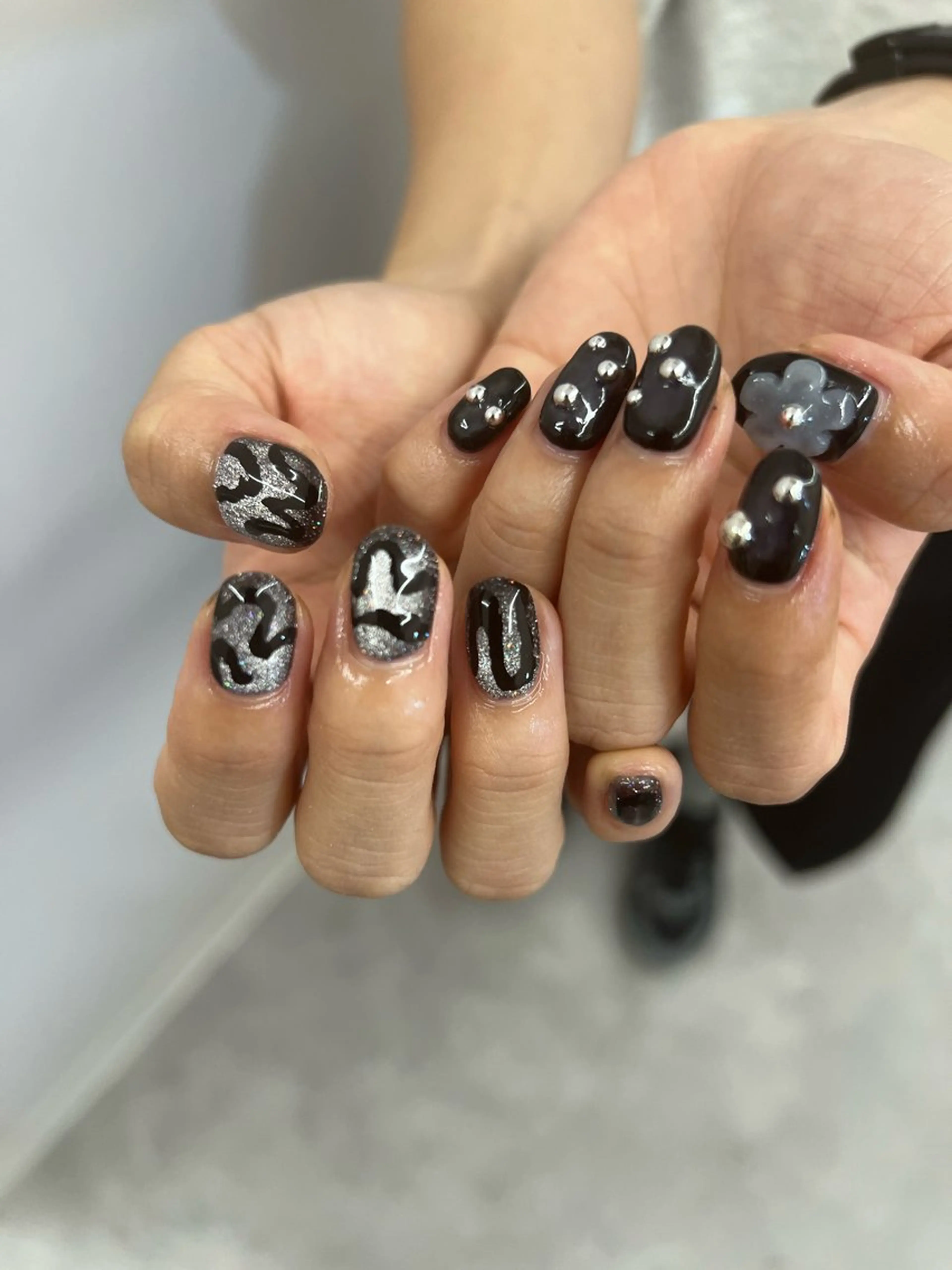 ネイル ジェルネイル 韓国ネイル マグネットネイル ニュアンスネイル パラジェル ハンドネイル ハンドケア Bana_ Nailのネイルデザイン