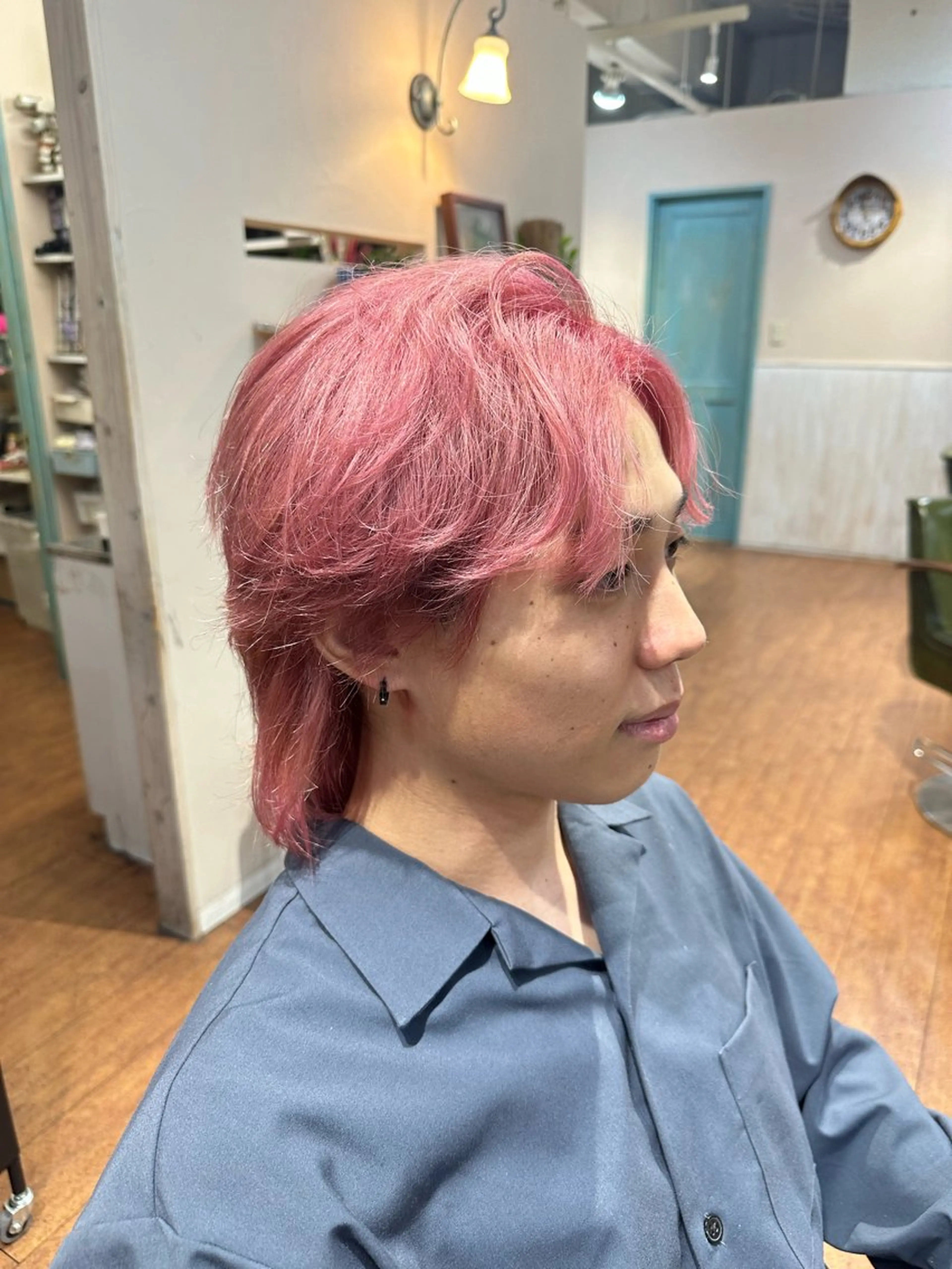カット+ケアフルブリーチダブルカラー＋グローバルミルボンプレミアムトリートメントの写真