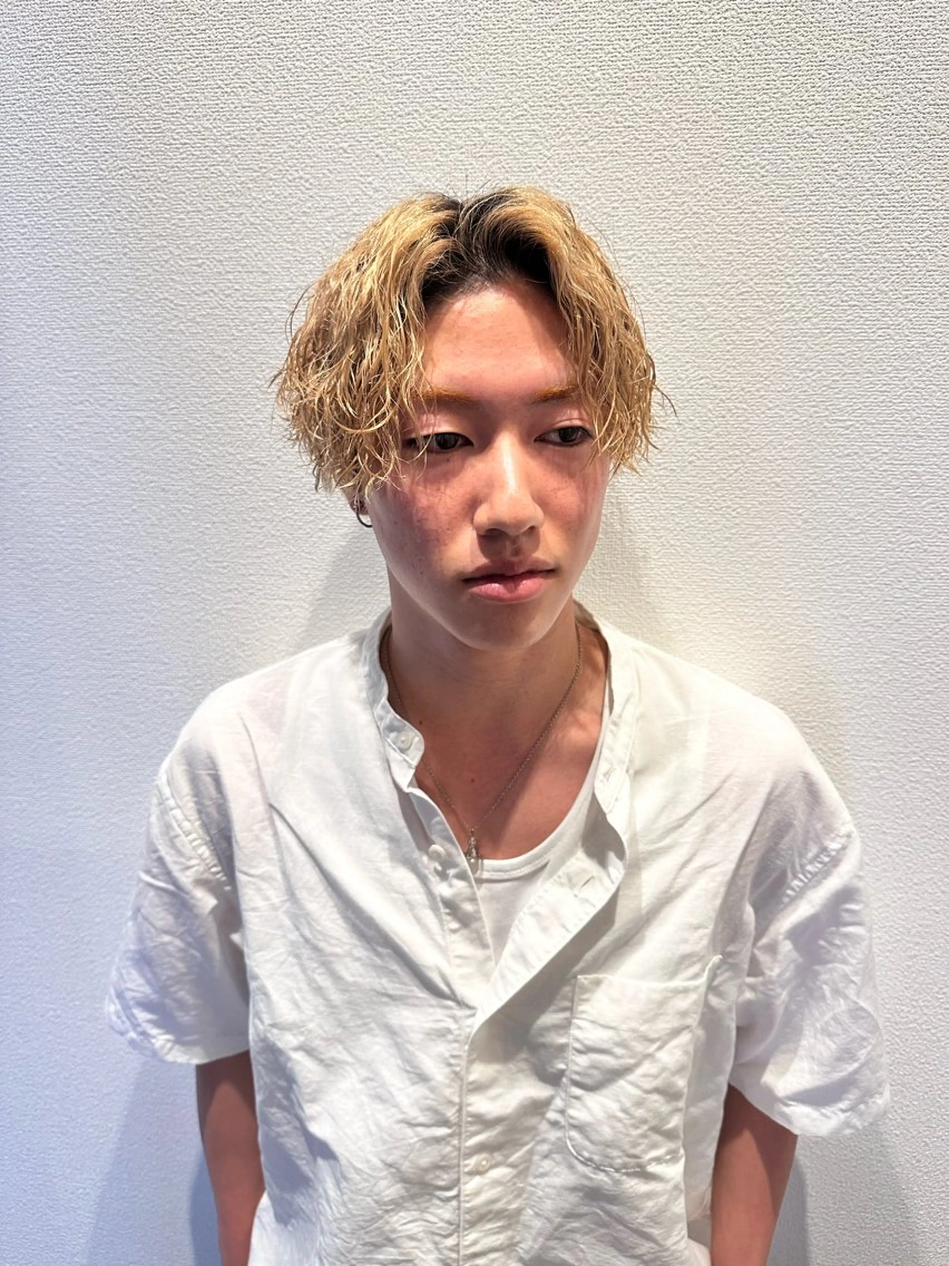 パーマ メンズ メンズブリーチ メンズパーマ パーマ 大須美容師 ぱるのヘアスタイル