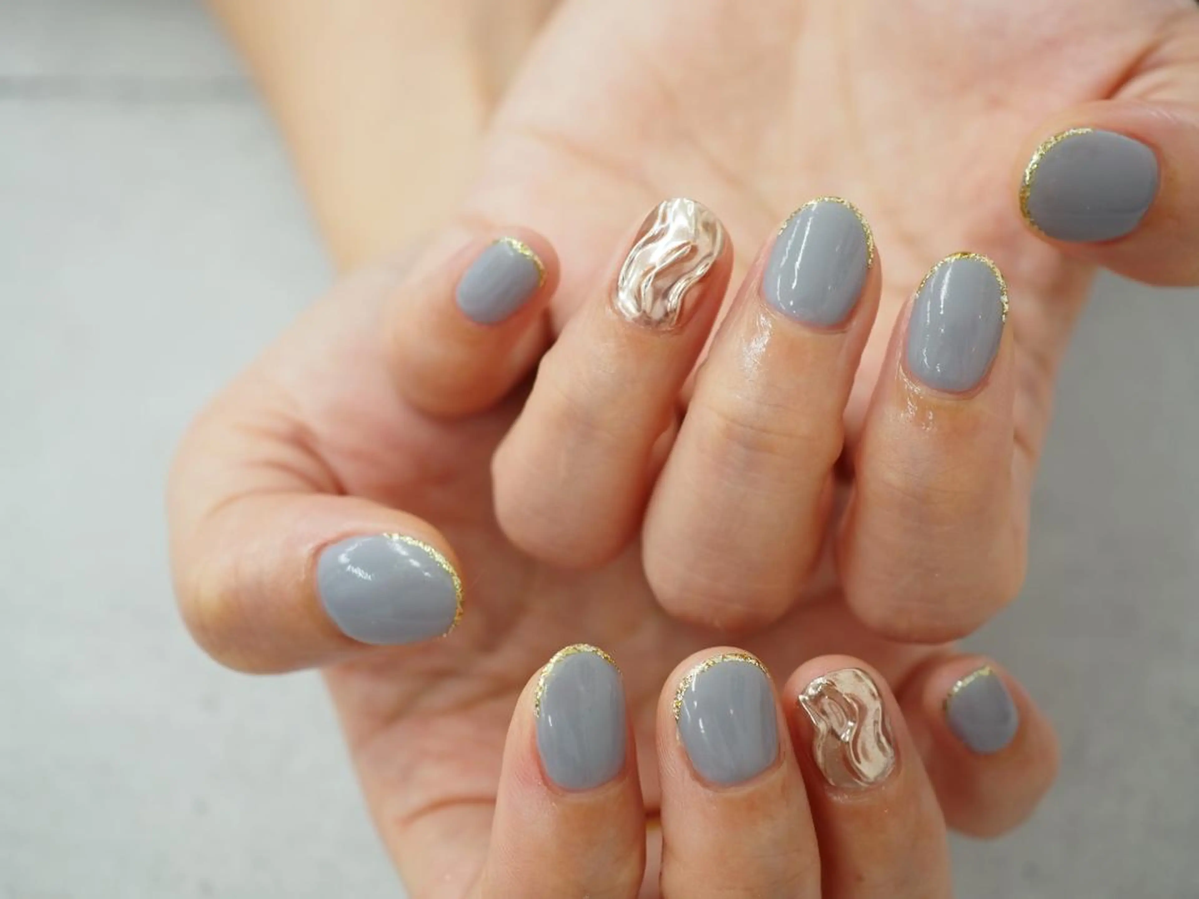 ネイル ラメ(グリッター) ハンドネイル Glück...所属・kohashi miwaのネイルデザイン