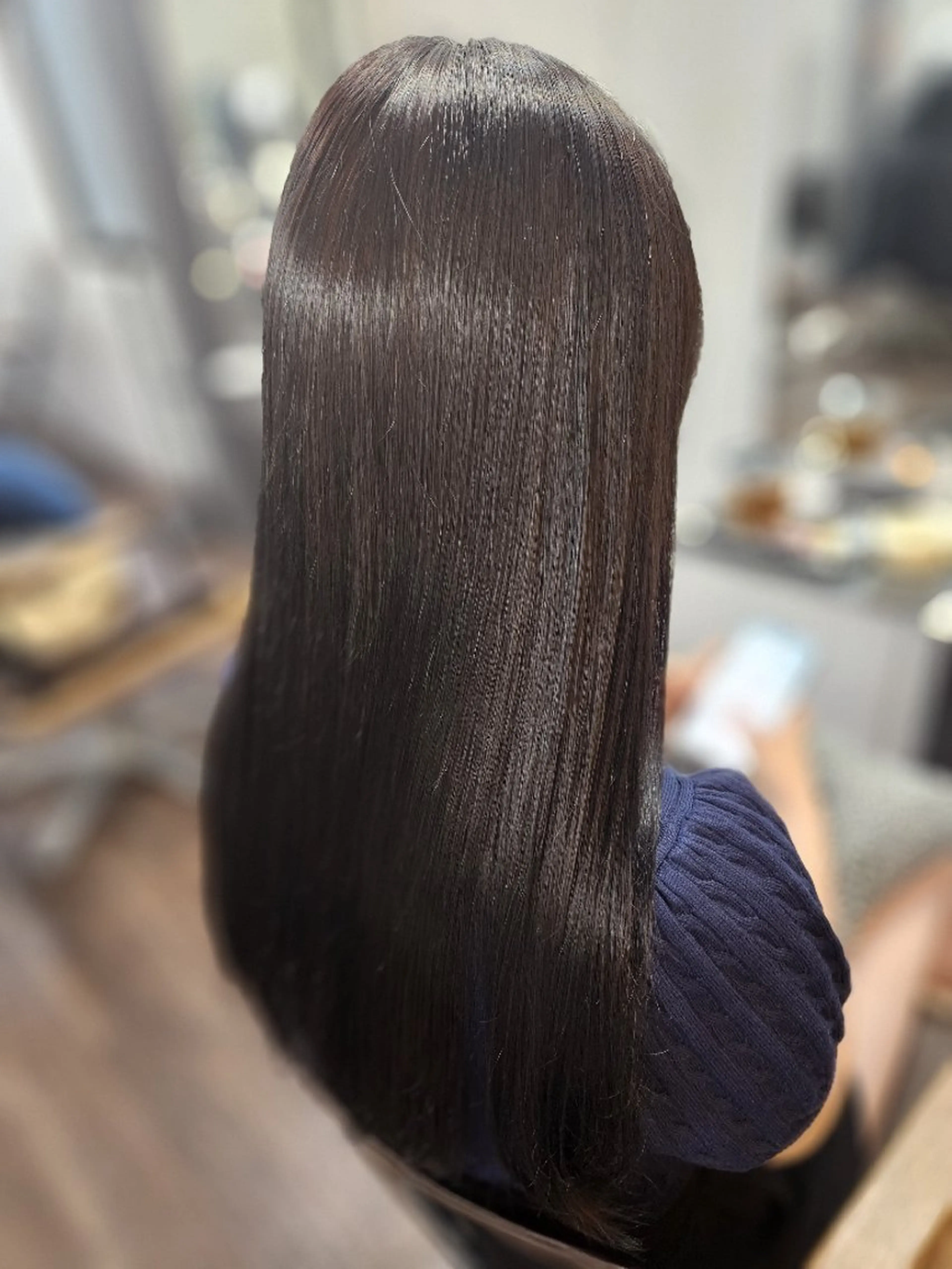 ロング カラー ダークグレー ダークグレージュ グレージュ カット ヘアカラー トリートメント terra✂️川嶋 大輔のヘアスタイル